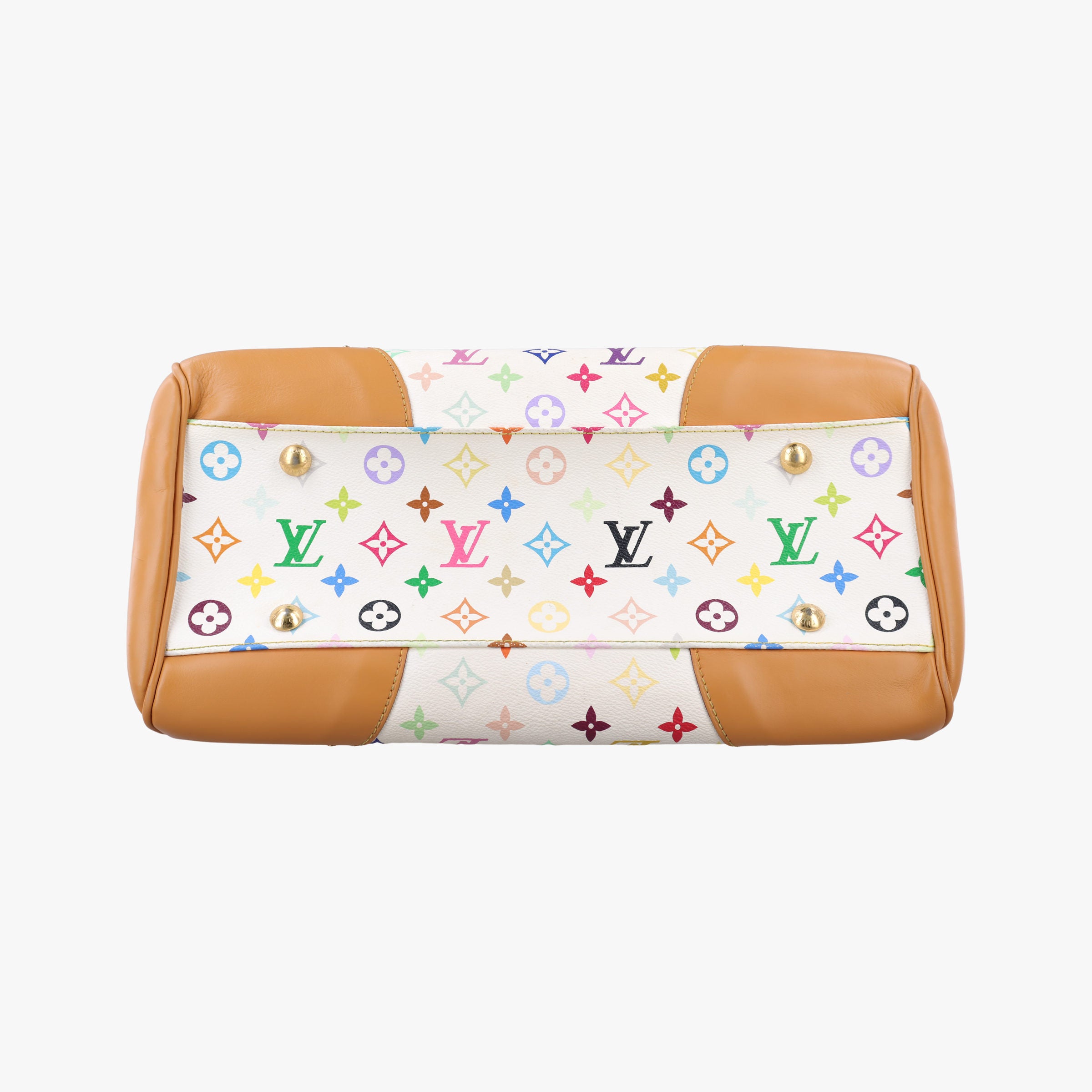 Pre-owned Louis Vuitton BEVERLY GM white Monogram Multicolor M40201 shoulderbag | stylenewstar