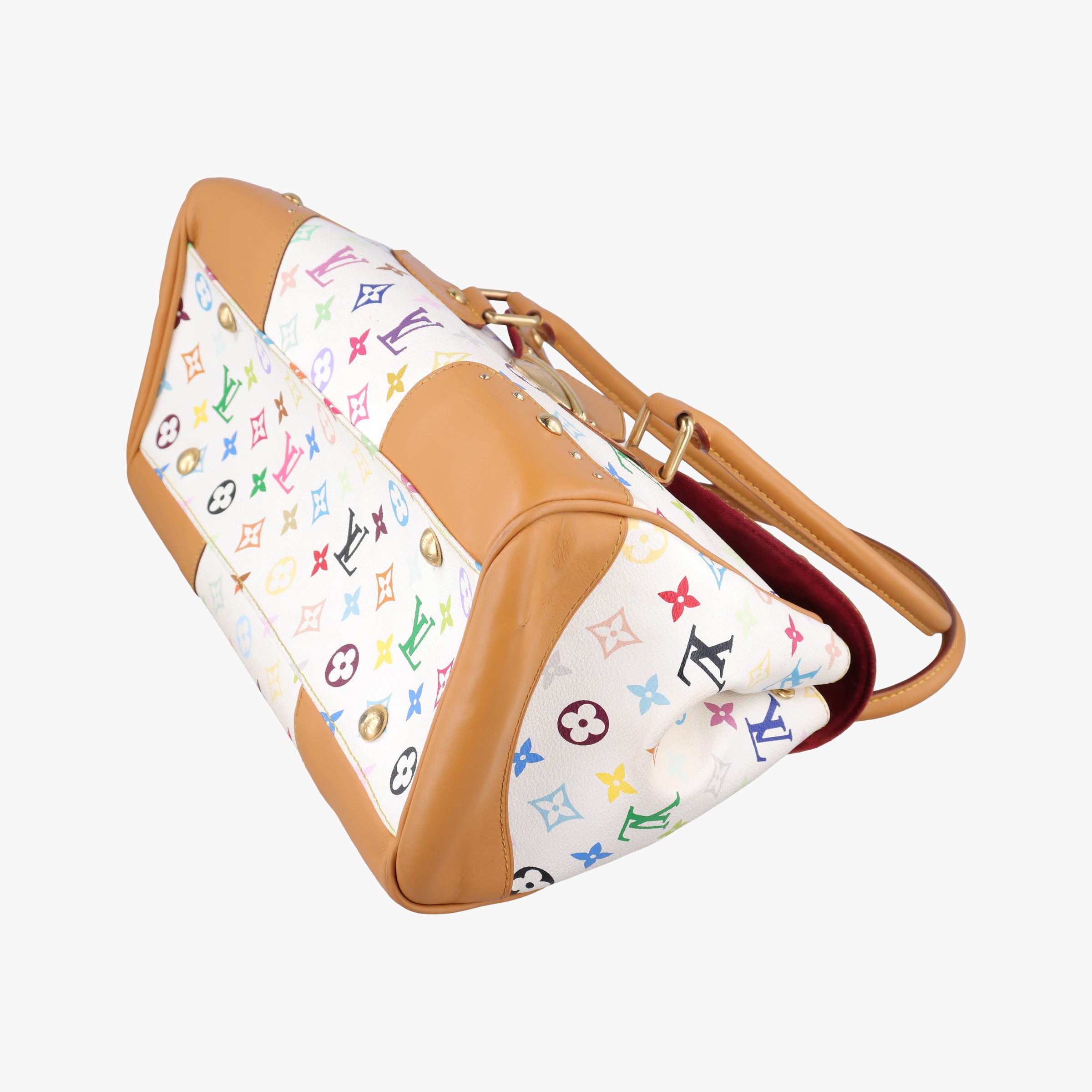 Pre-owned Louis Vuitton BEVERLY GM white Monogram Multicolor M40201 shoulderbag | stylenewstar