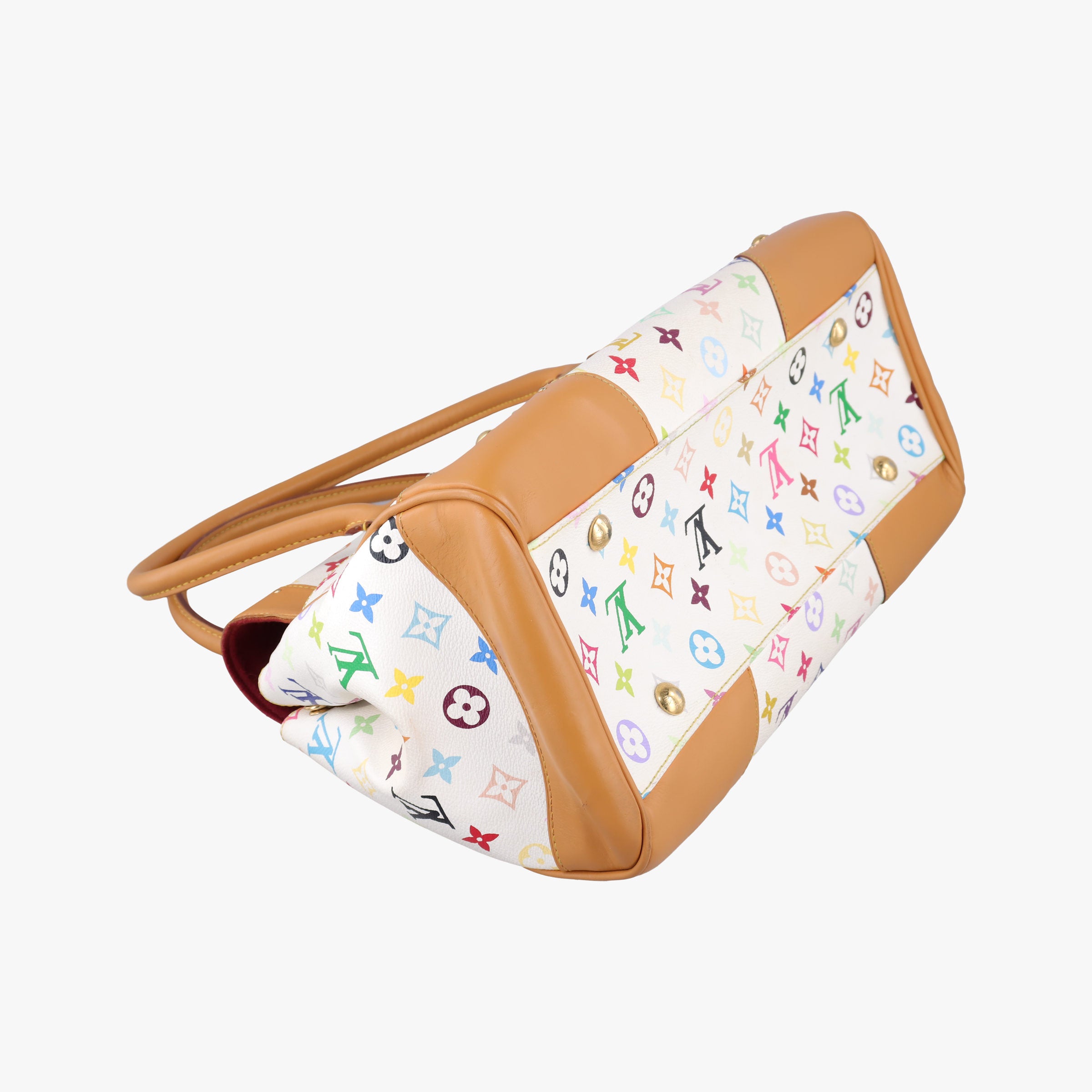 Pre-owned Louis Vuitton BEVERLY GM white Monogram Multicolor M40201 shoulderbag | stylenewstar