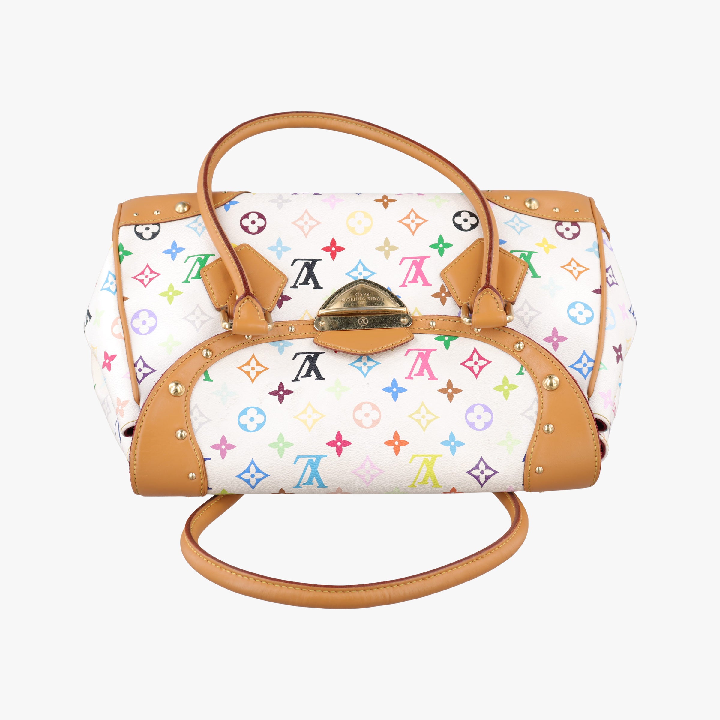 Pre-owned Louis Vuitton BEVERLY GM white Monogram Multicolor M40201 shoulderbag | stylenewstar
