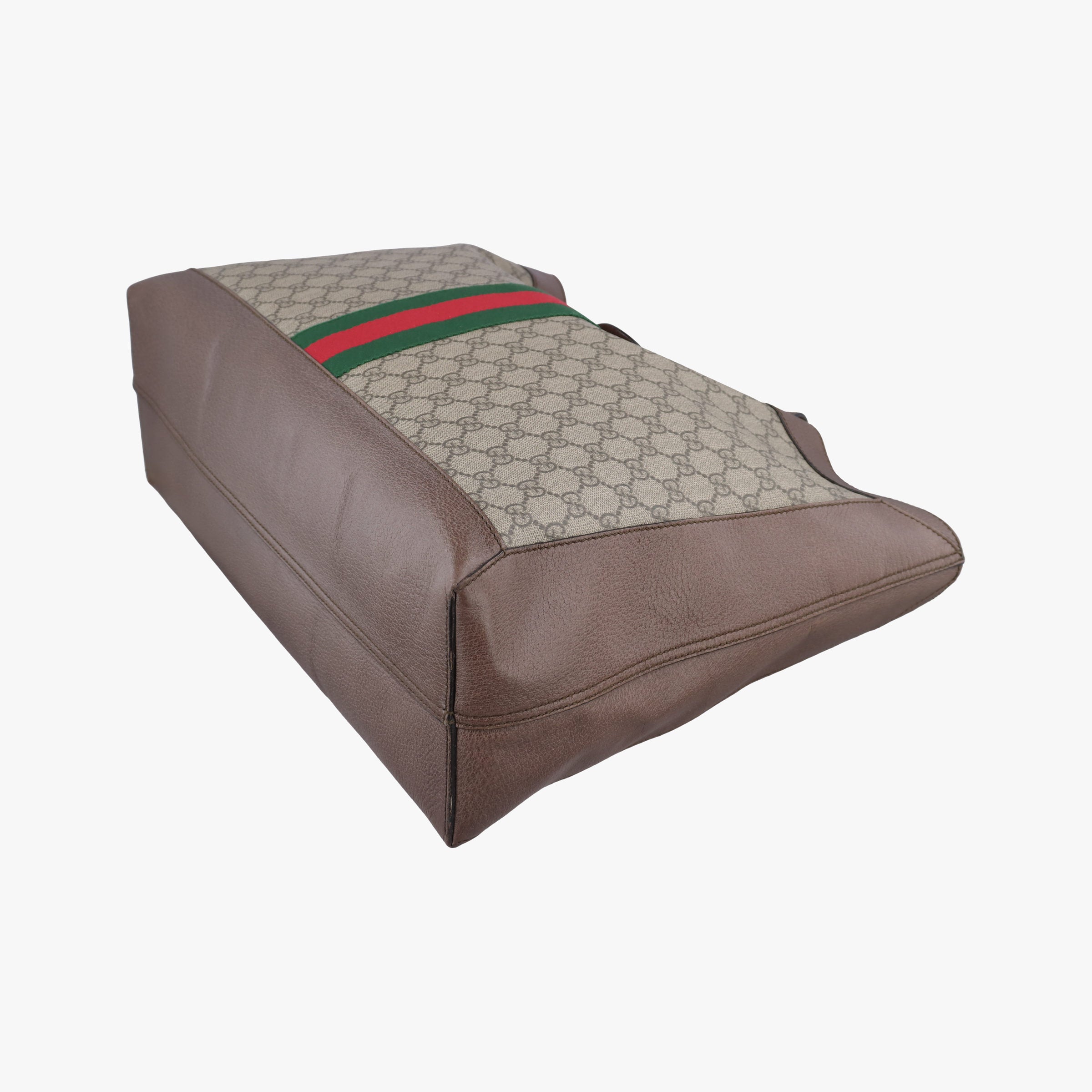 Vintage Gucci Ophidia beige×red×green PVC coated canvas×leather 547947 handbag | stylenewstar