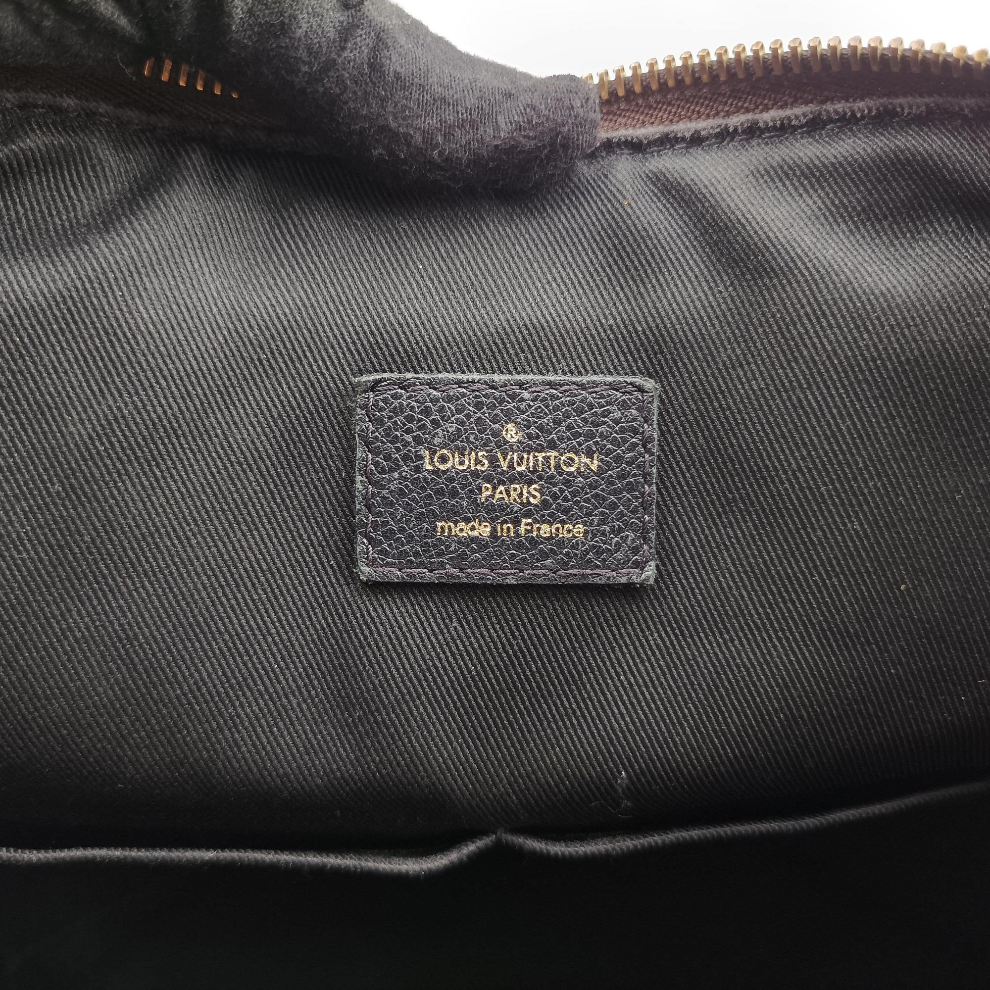 Pre-owned Louis Vuitton Tournel PM Brown×Noir Monogram Canvas×calf leather M44057 shoulderbag | stylenewstar