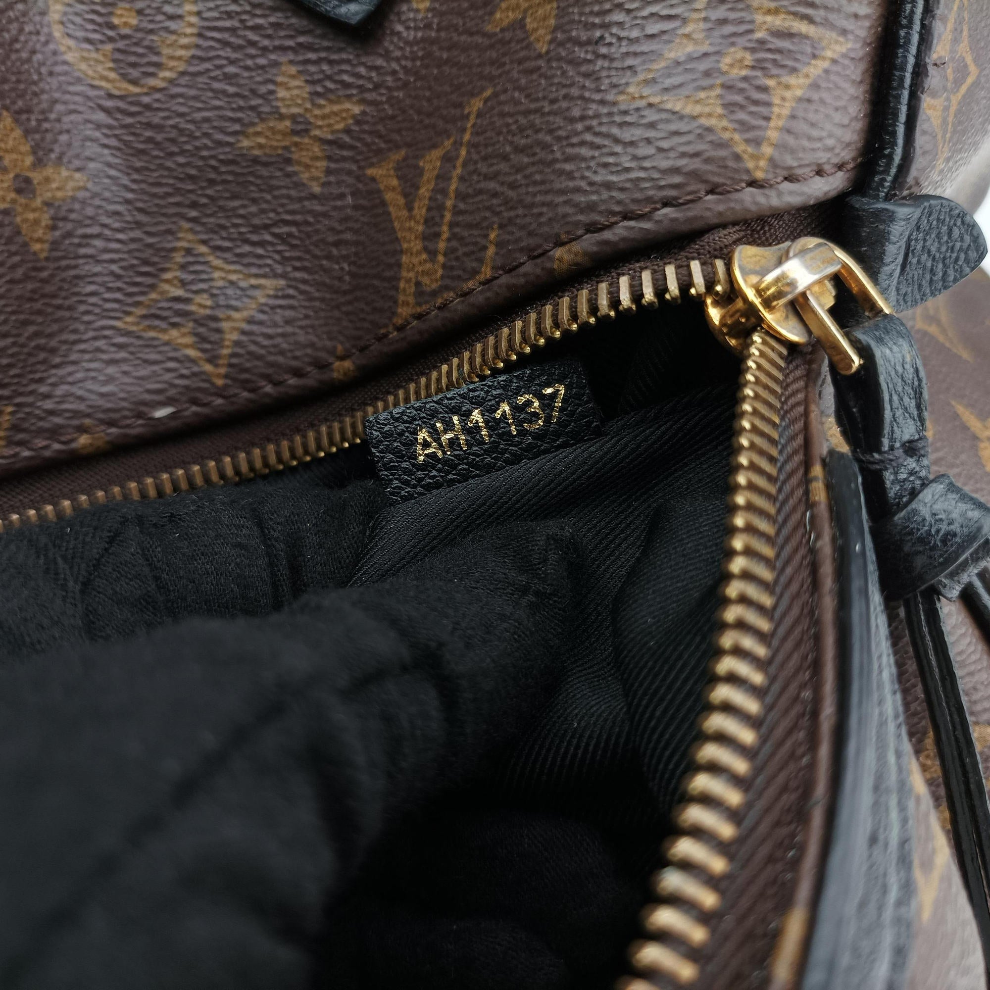 Pre-owned Louis Vuitton Tournel PM Brown×Noir Monogram Canvas×calf leather M44057 shoulderbag | stylenewstar