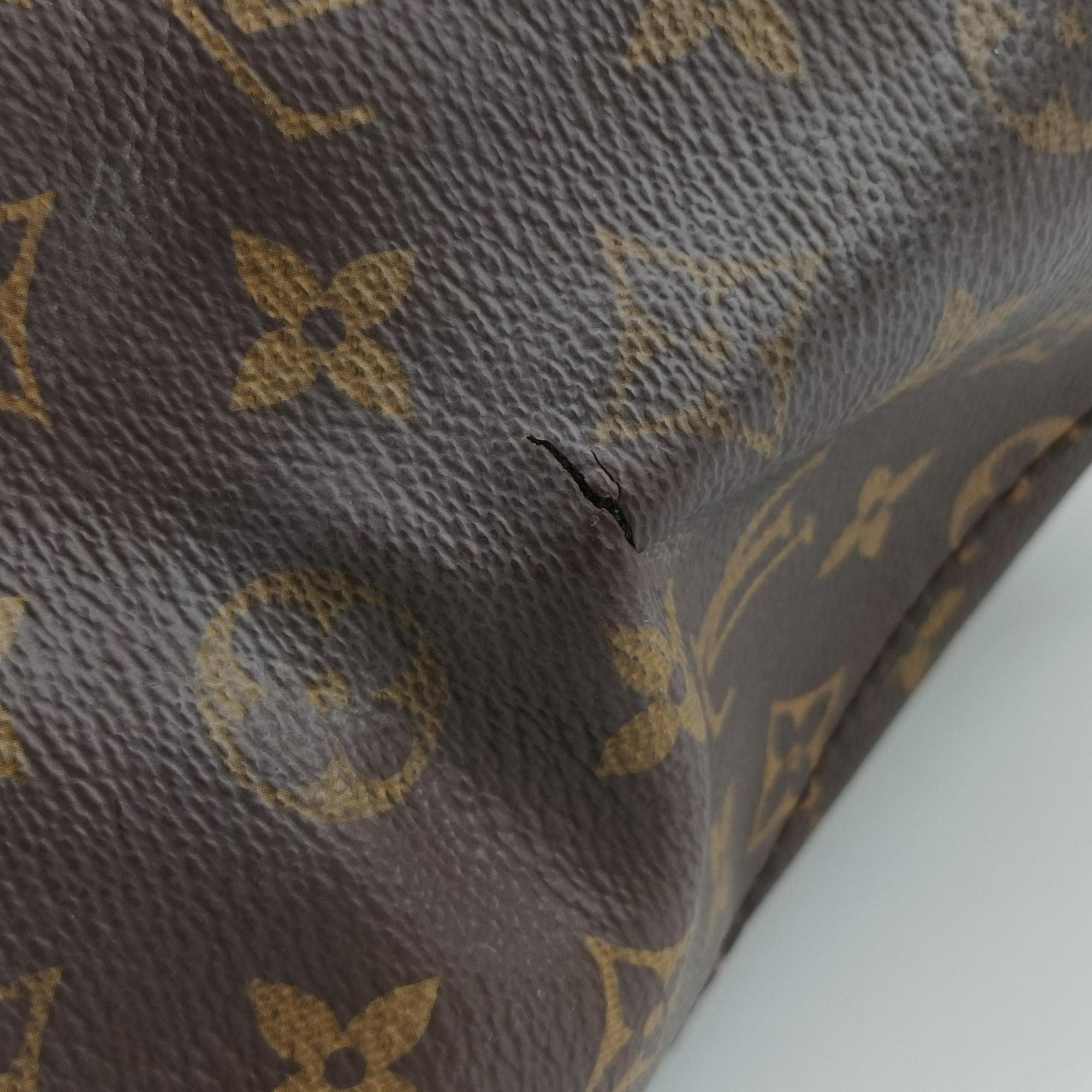 Pre-owned Louis Vuitton Tournel PM Brown×Noir Monogram Canvas×calf leather M44057 shoulderbag | stylenewstar