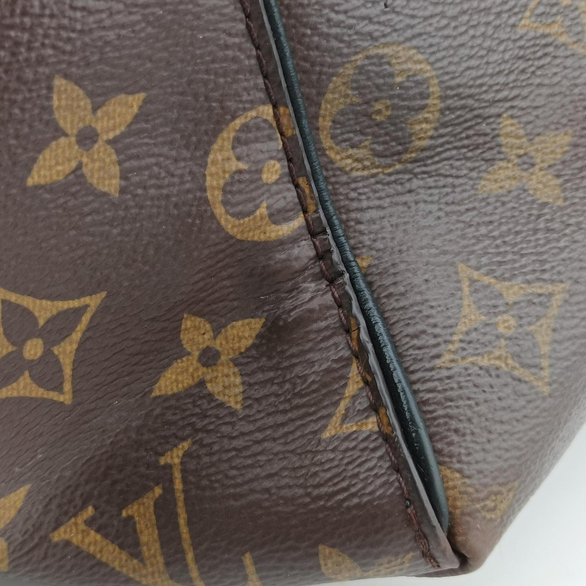 Pre-owned Louis Vuitton Tournel PM Brown×Noir Monogram Canvas×calf leather M44057 shoulderbag | stylenewstar