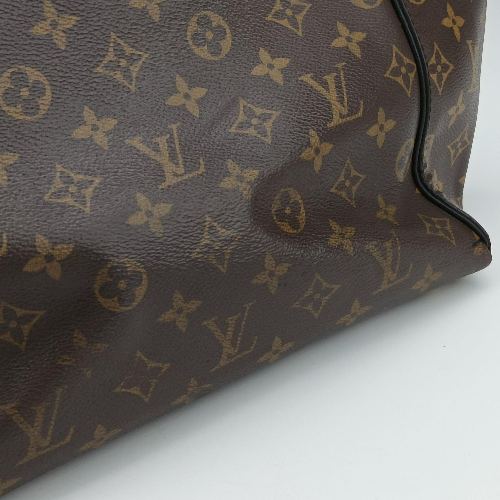 Pre-owned Louis Vuitton Tournel PM Brown×Noir Monogram Canvas×calf leather M44057 shoulderbag | stylenewstar