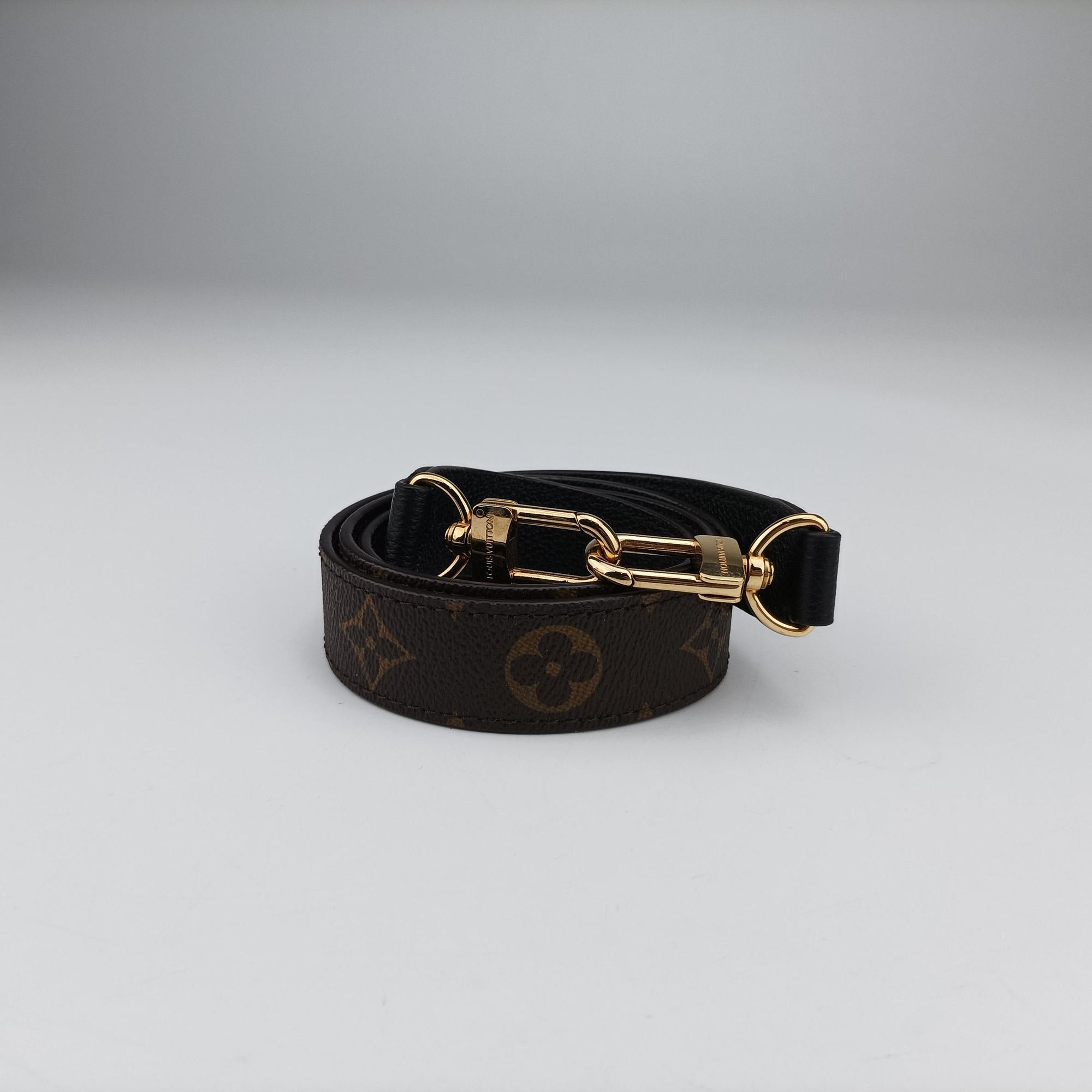 Pre-owned Louis Vuitton Tournel PM Brown×Noir Monogram Canvas×calf leather M44057 shoulderbag | stylenewstar