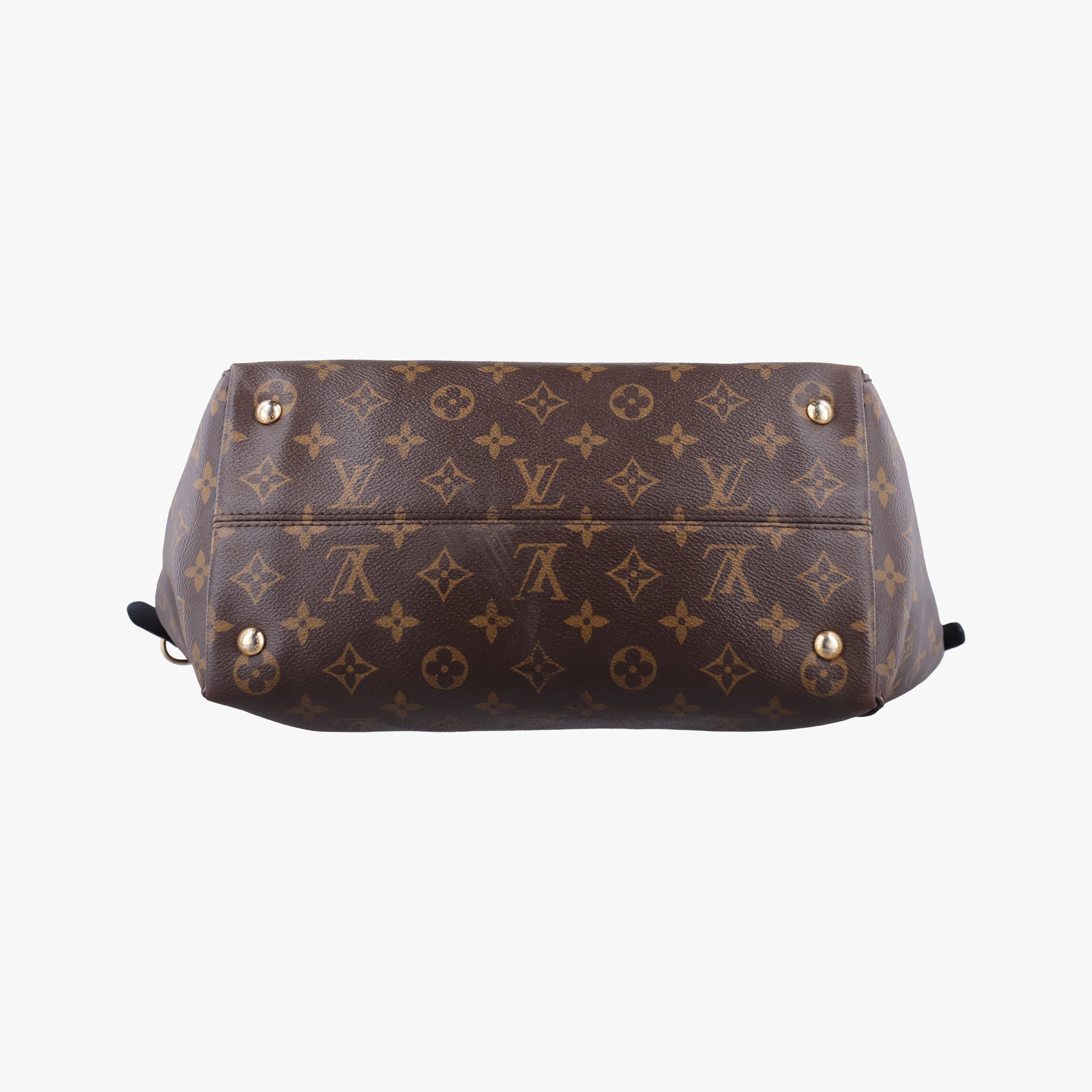 Pre-owned Louis Vuitton Tournel PM Brown×Noir Monogram Canvas×calf leather M44057 shoulderbag | stylenewstar