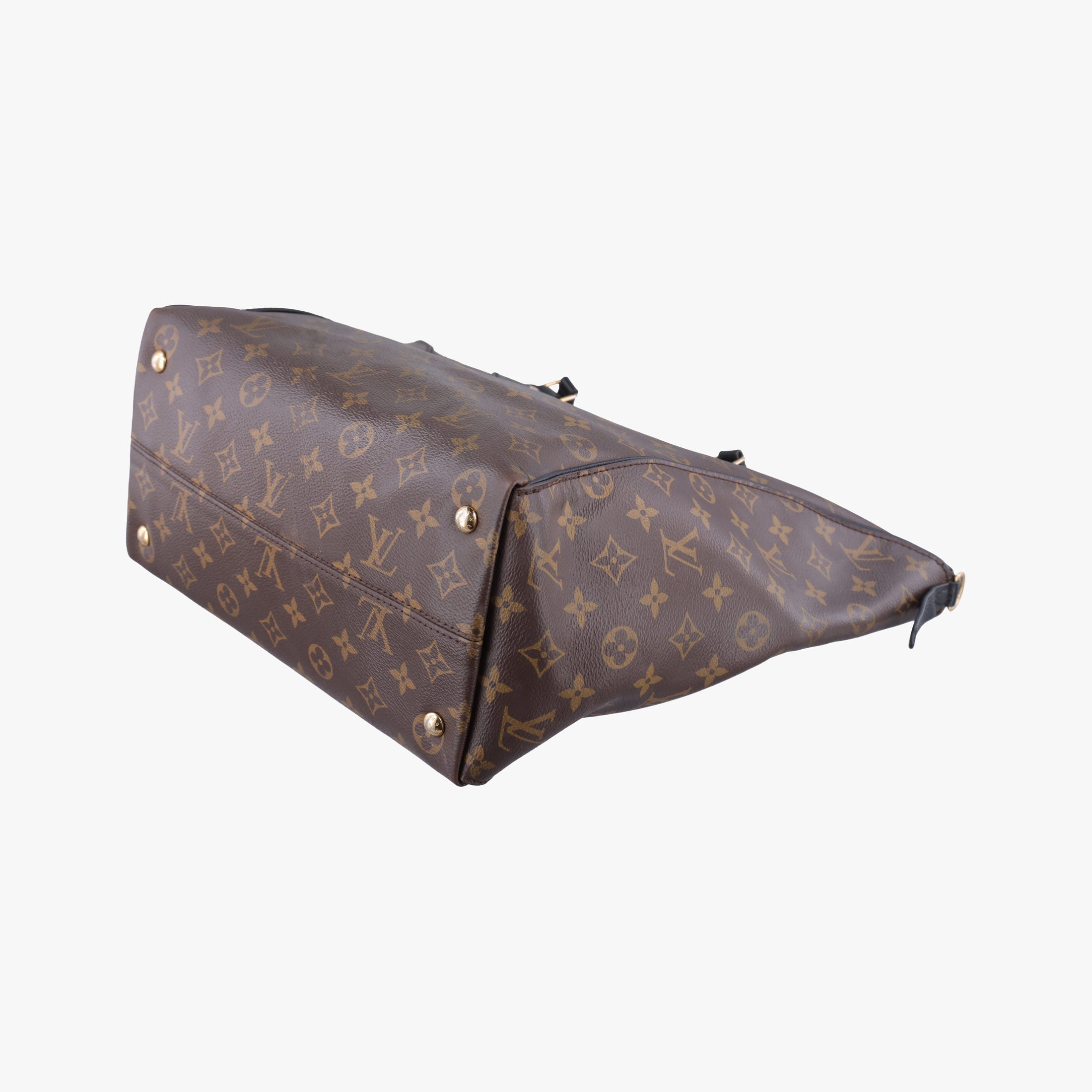 Pre-owned Louis Vuitton Tournel PM Brown×Noir Monogram Canvas×calf leather M44057 shoulderbag | stylenewstar