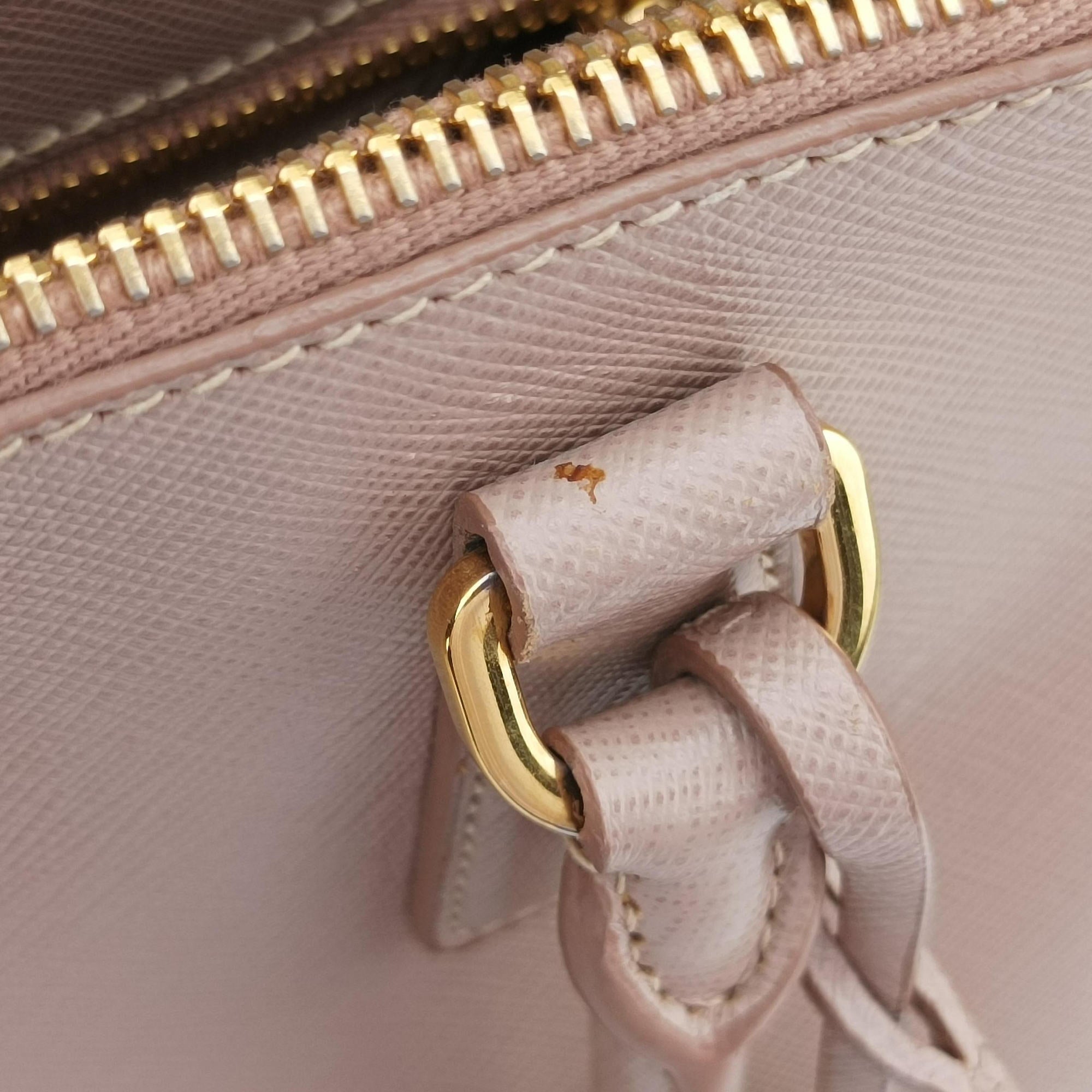 Pre-owned Prada Galleria Pink SAFFIANO Leather BN1786 handbag | stylenewstar