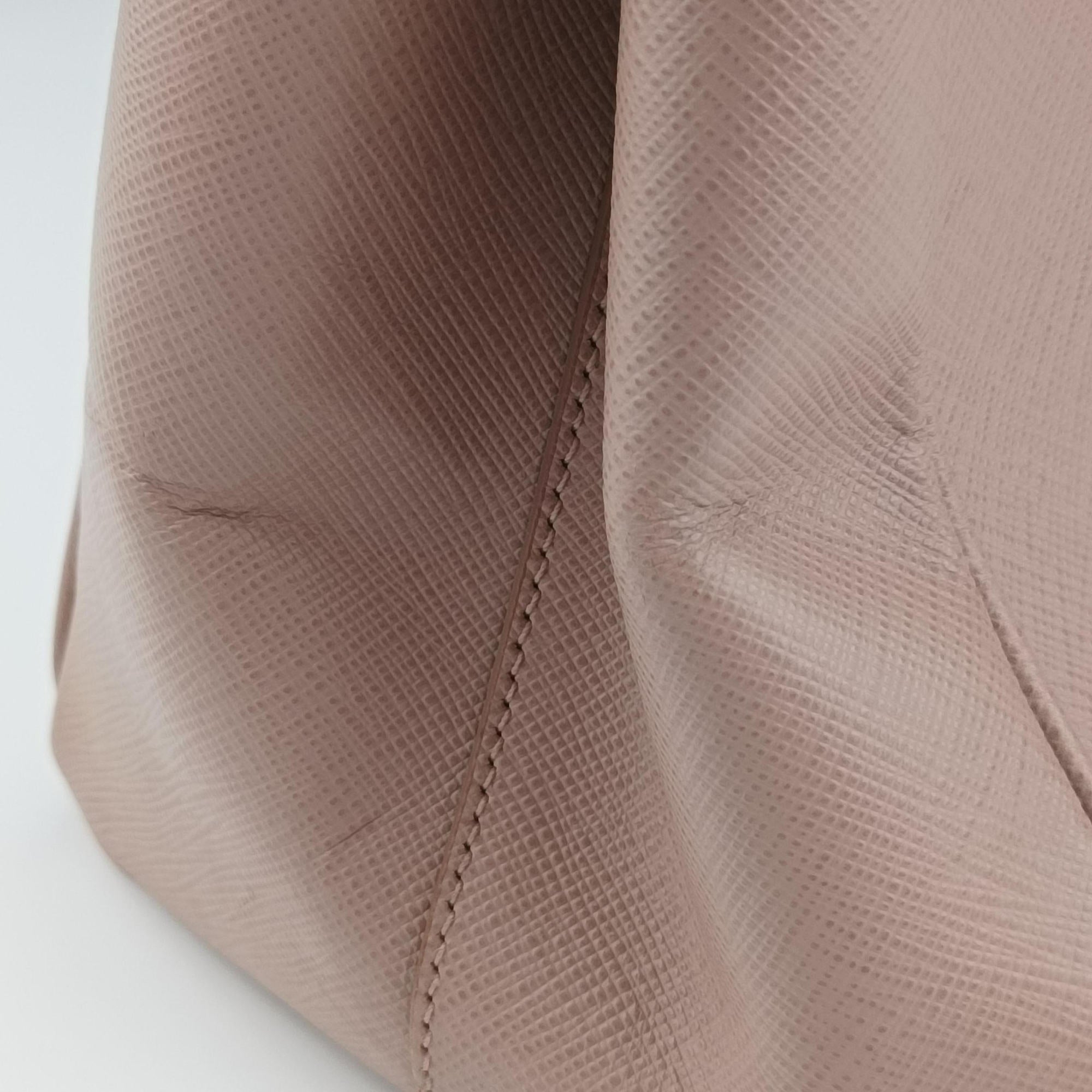 Pre-owned Prada Galleria Pink SAFFIANO Leather BN1786 handbag | stylenewstar