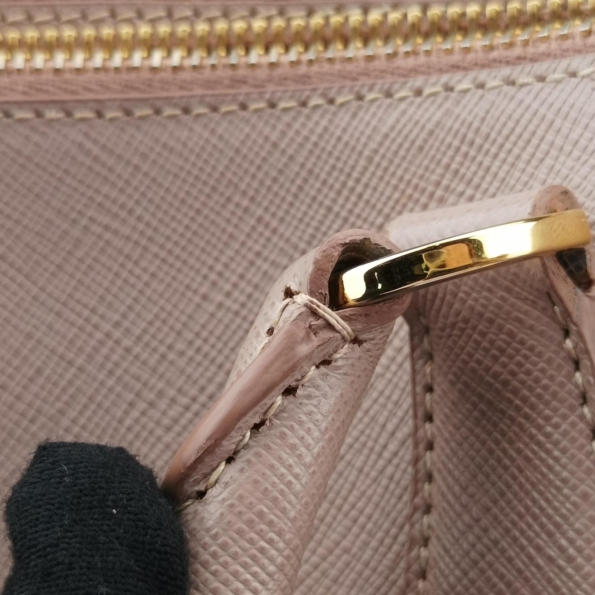 Pre-owned Prada Galleria Pink SAFFIANO Leather BN1786 handbag | stylenewstar