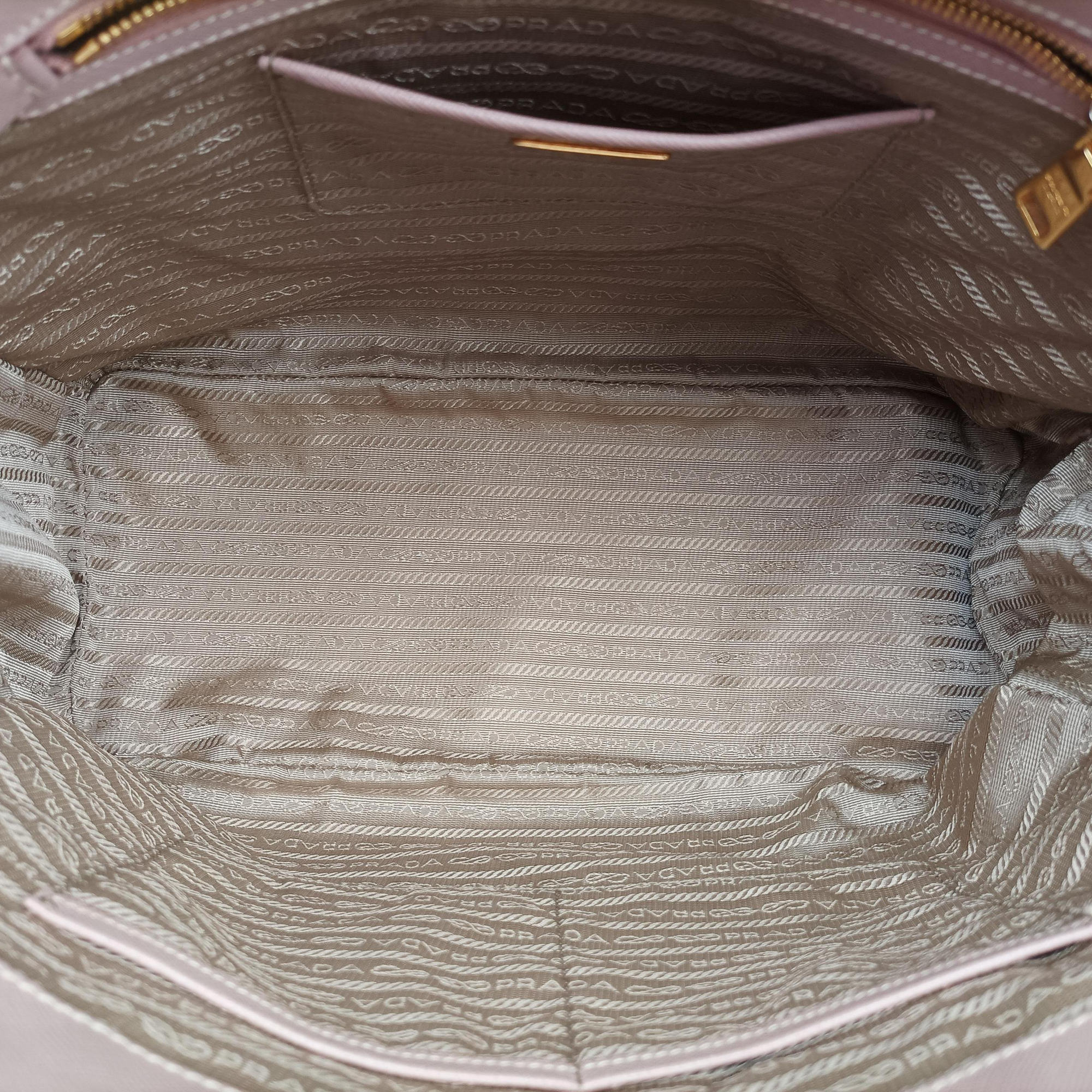 Pre-owned Prada Galleria Pink SAFFIANO Leather BN1786 handbag | stylenewstar