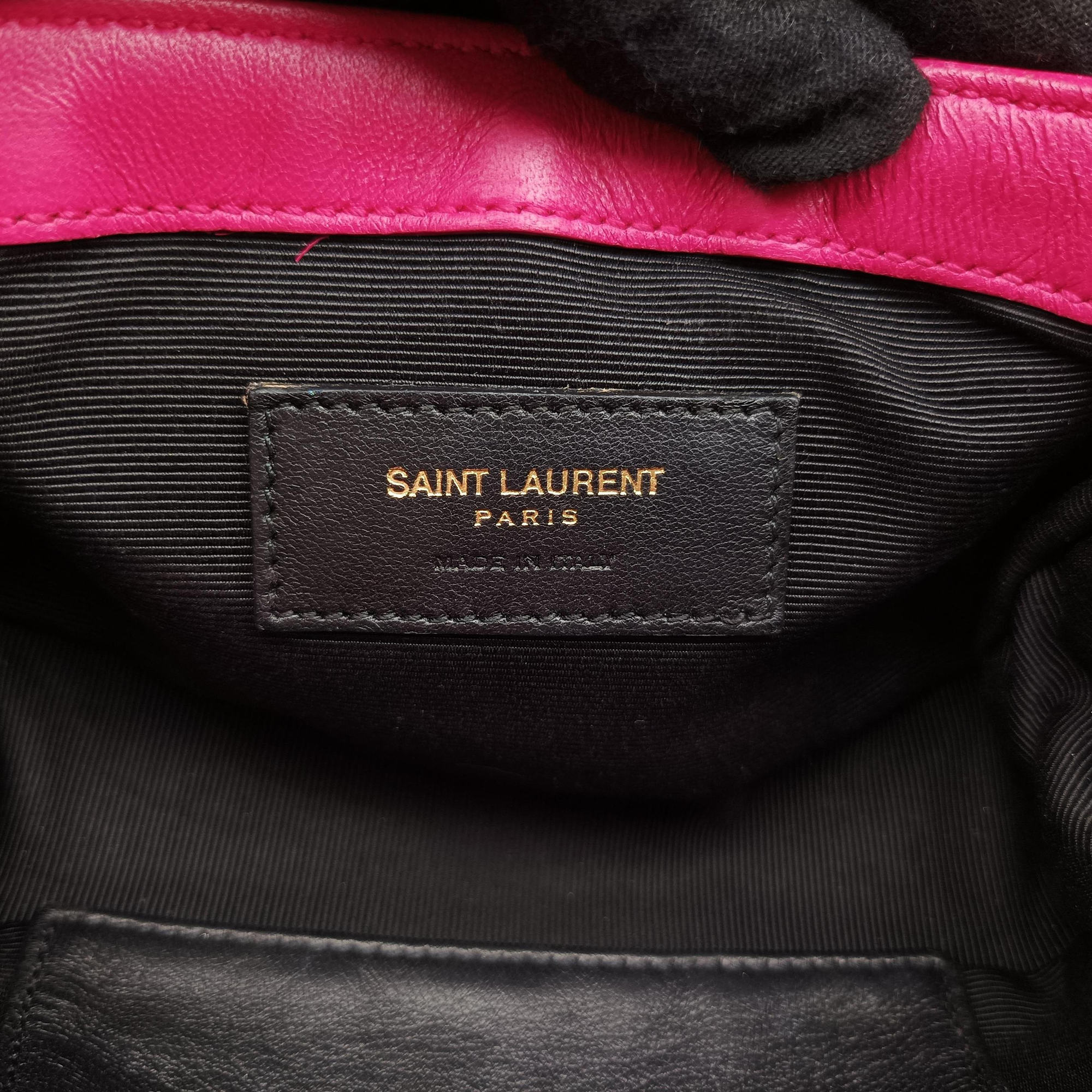 Pre-owned Yves Saint Laurent Baby Chai Pink Leather 399289 shoulderbag | stylenewstar