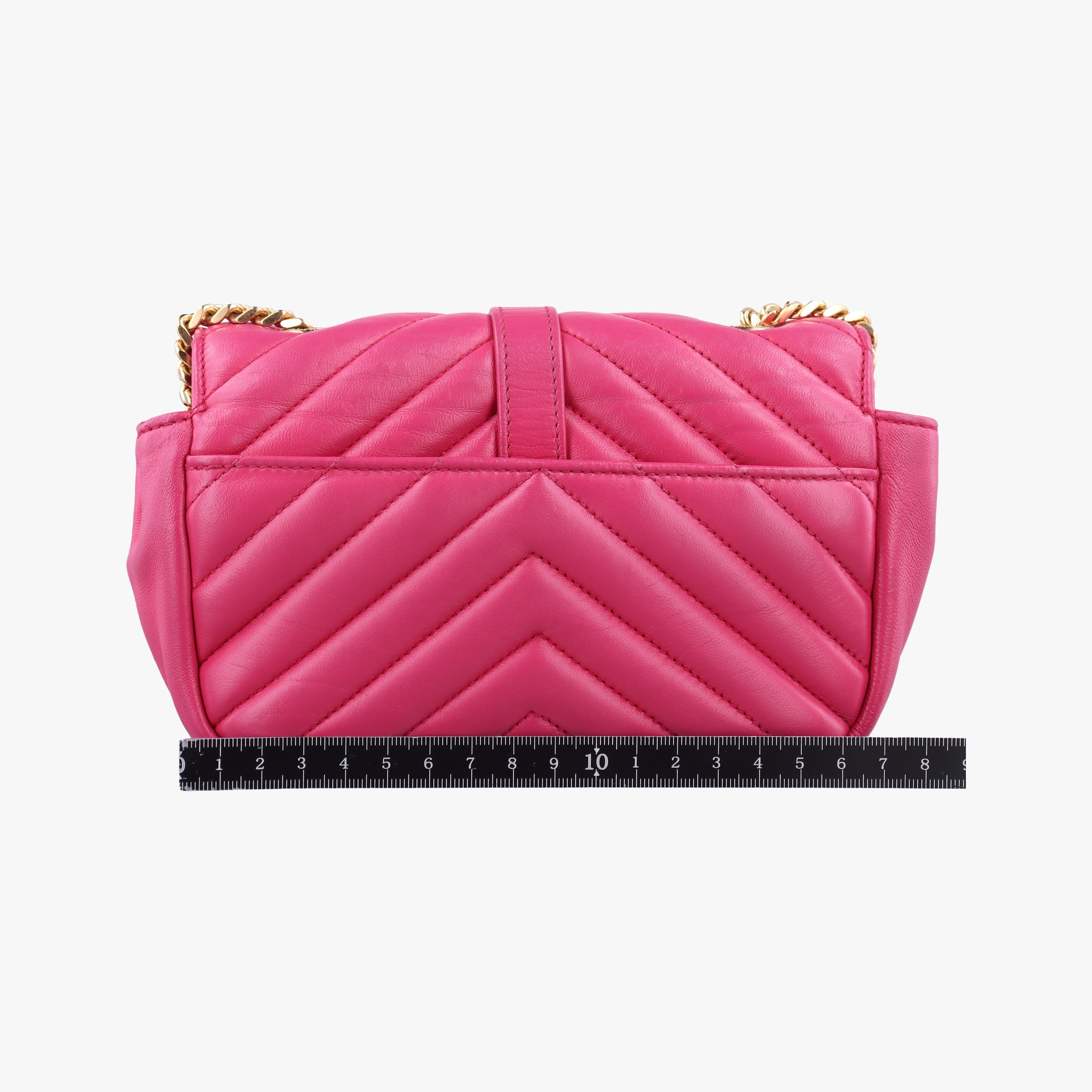 Pre-owned Yves Saint Laurent Baby Chai Pink Leather 399289 shoulderbag | stylenewstar