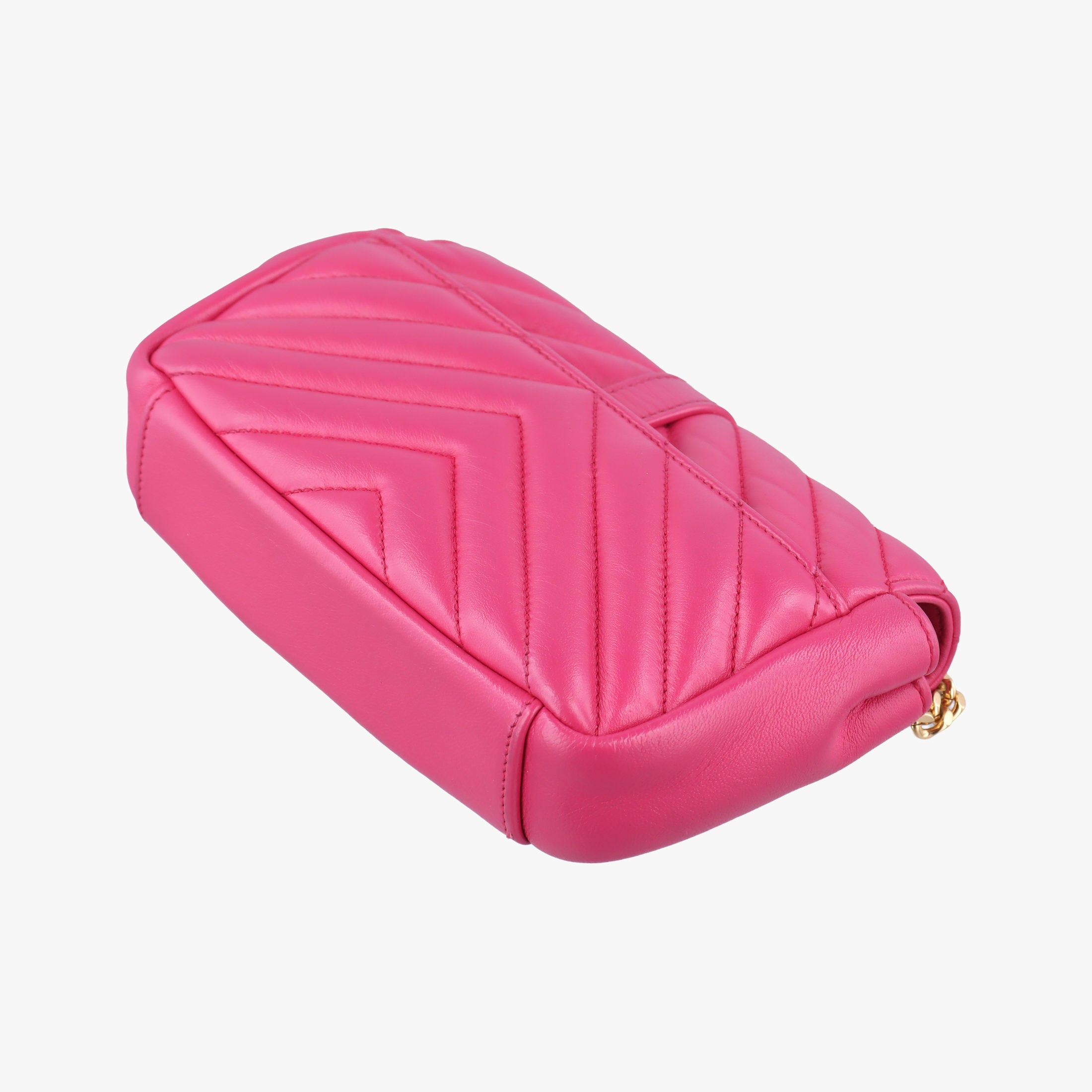 Pre-owned Yves Saint Laurent Baby Chai Pink Leather 399289 shoulderbag | stylenewstar
