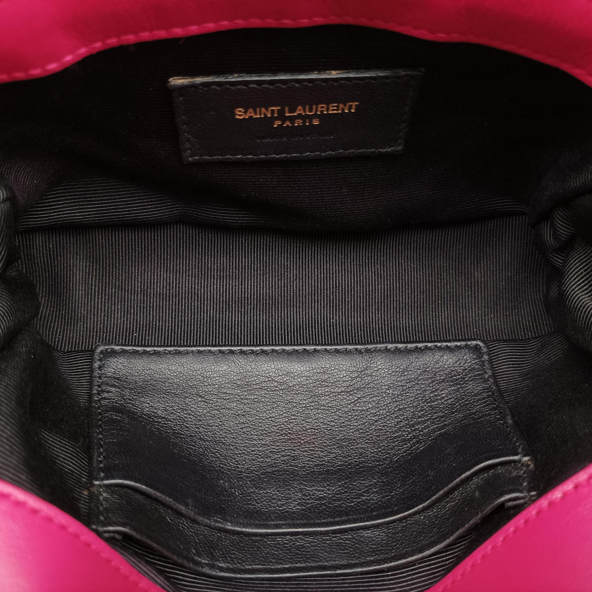 Pre-owned Yves Saint Laurent Baby Chai Pink Leather 399289 shoulderbag | stylenewstar