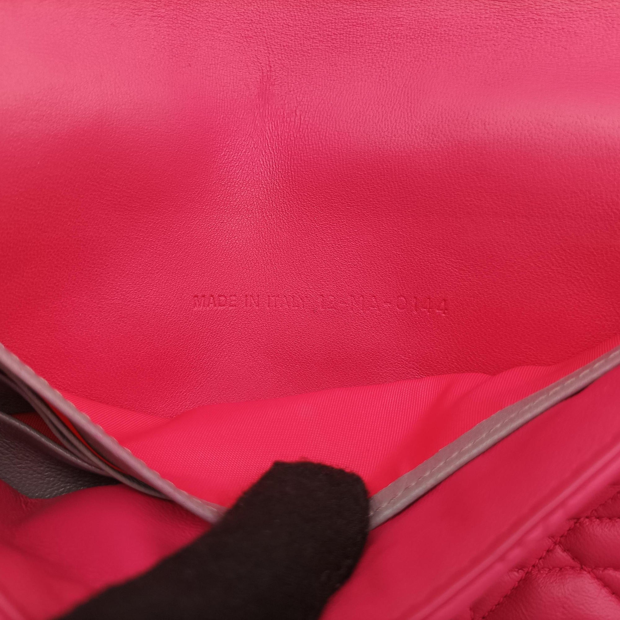 Secondhand Christian Dior Miss Dior CANNAGE New Lock Rose lambskin  shoulderbag | stylenewstar