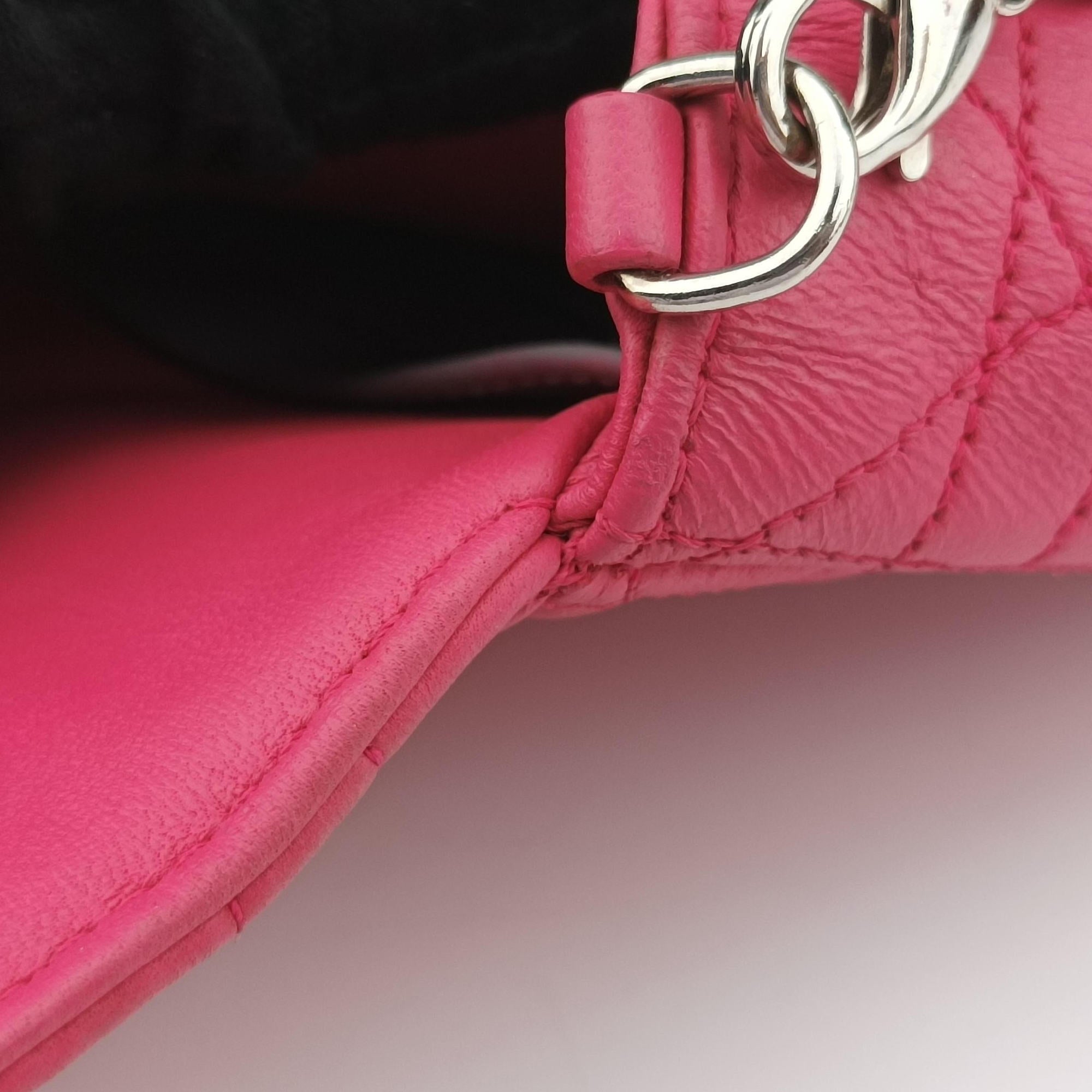 Secondhand Christian Dior Miss Dior CANNAGE New Lock Rose lambskin  shoulderbag | stylenewstar
