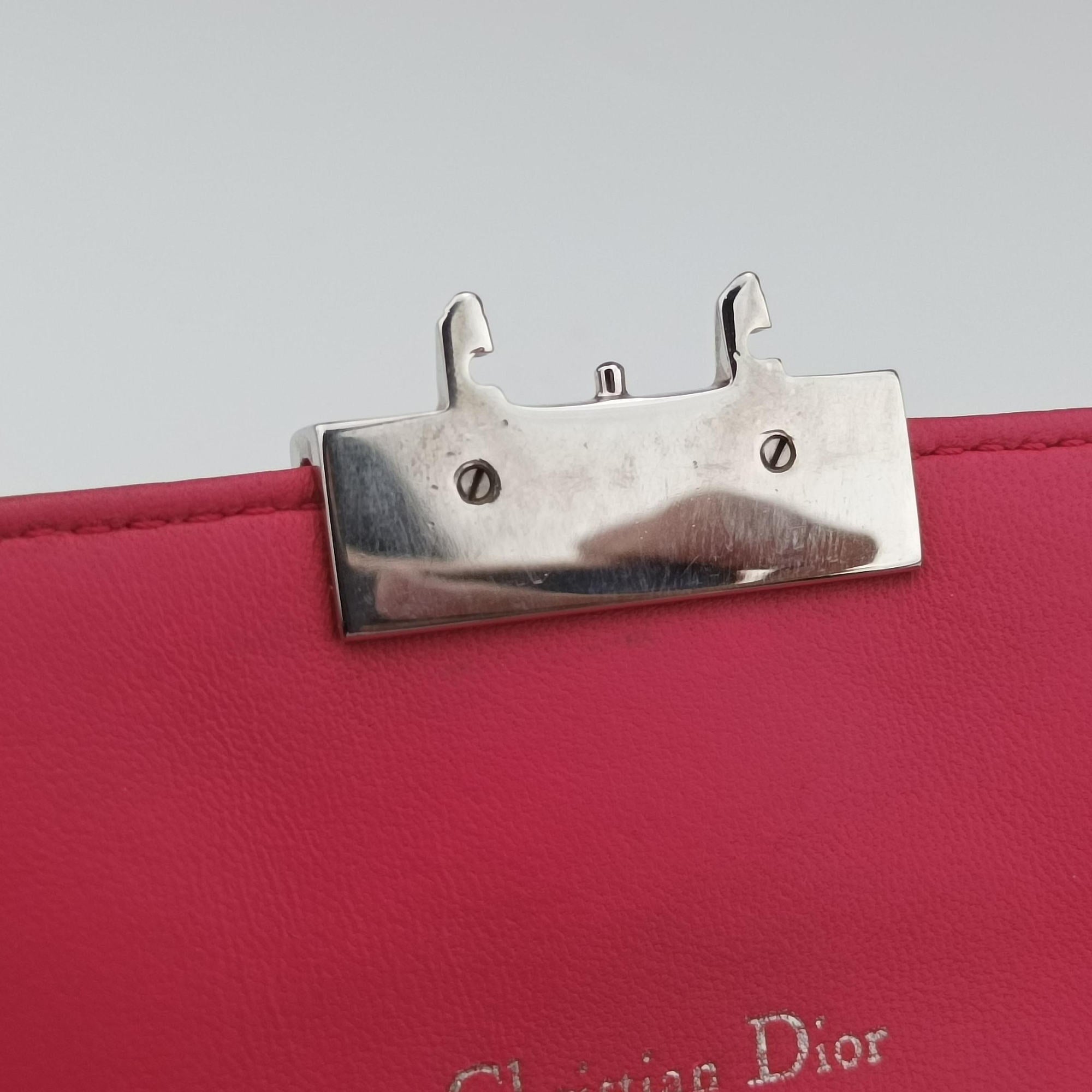 Secondhand Christian Dior Miss Dior CANNAGE New Lock Rose lambskin  shoulderbag | stylenewstar