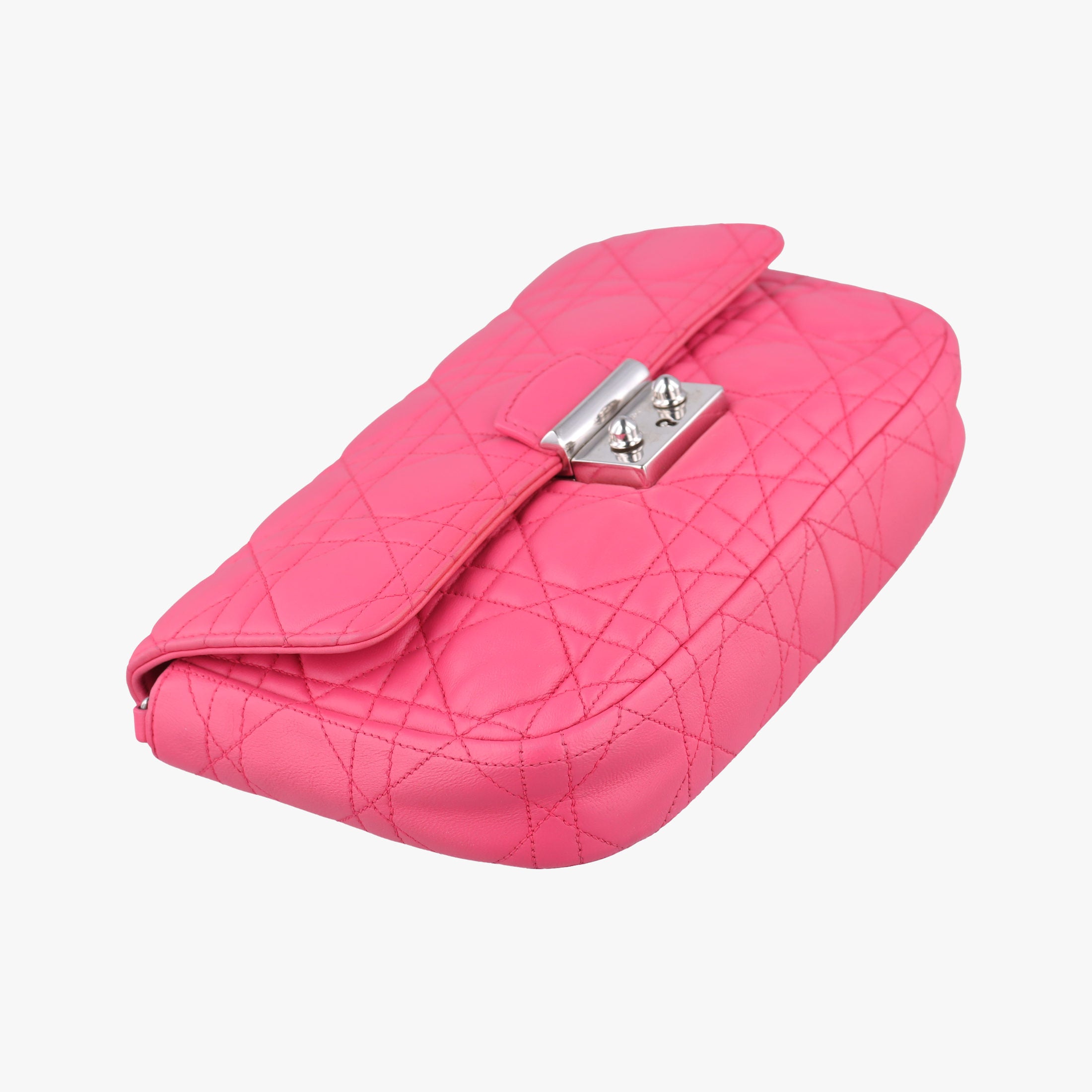 Secondhand Christian Dior Miss Dior CANNAGE New Lock Rose lambskin  shoulderbag | stylenewstar