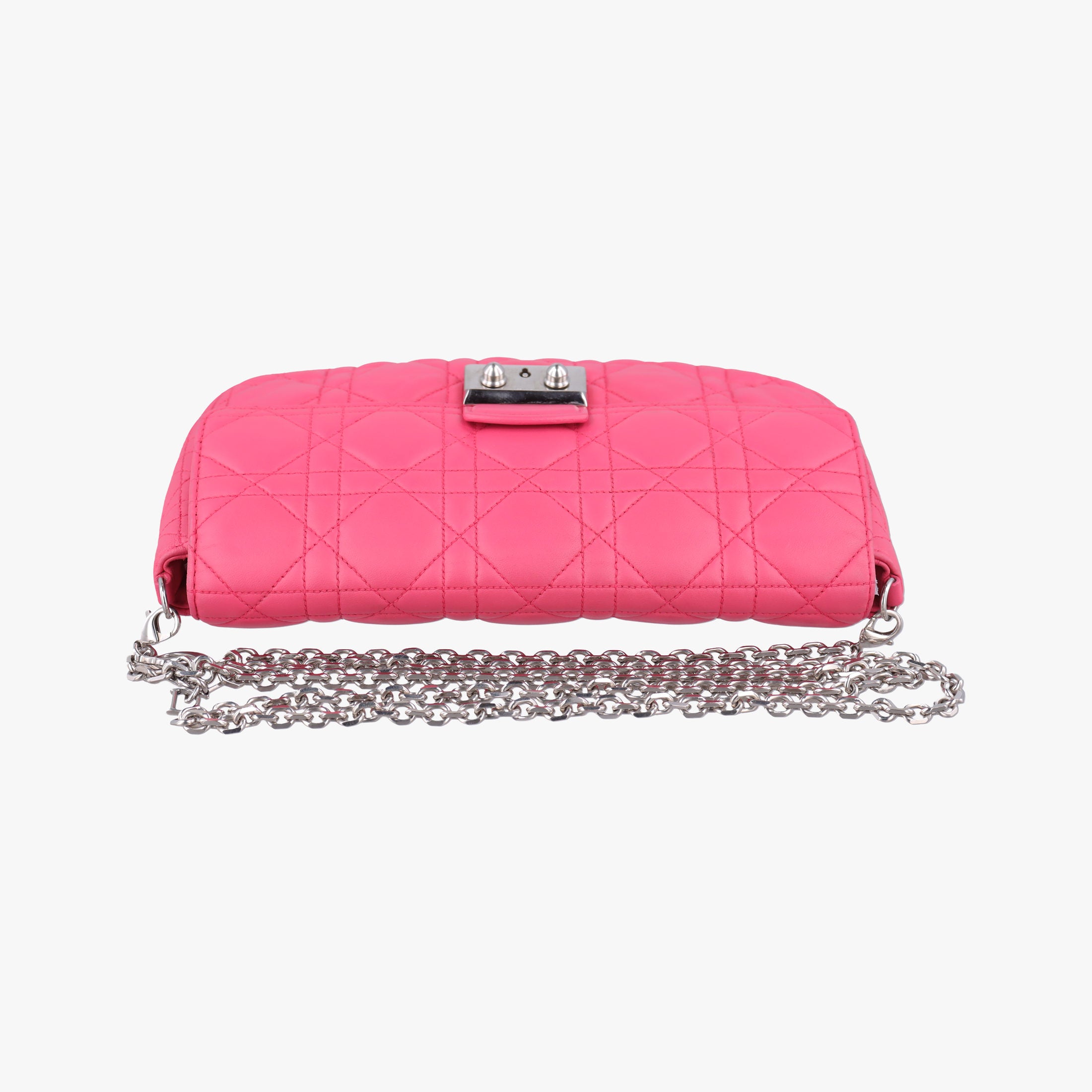 Secondhand Christian Dior Miss Dior CANNAGE New Lock Rose lambskin  shoulderbag | stylenewstar