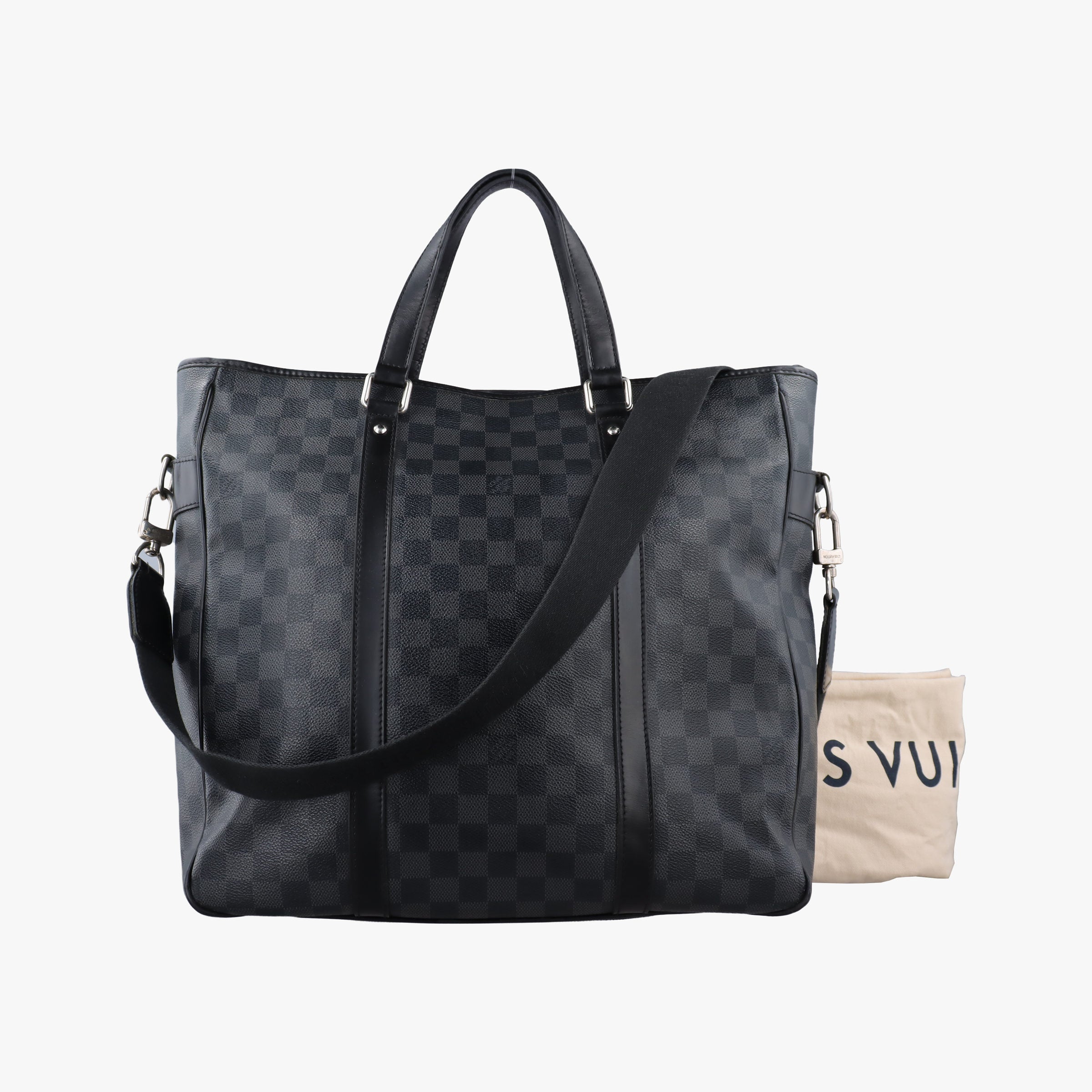 Pre-owned Louis Vuitton TADAO Noir Damier Graphite N51192 shoulderbag | stylenewstar
