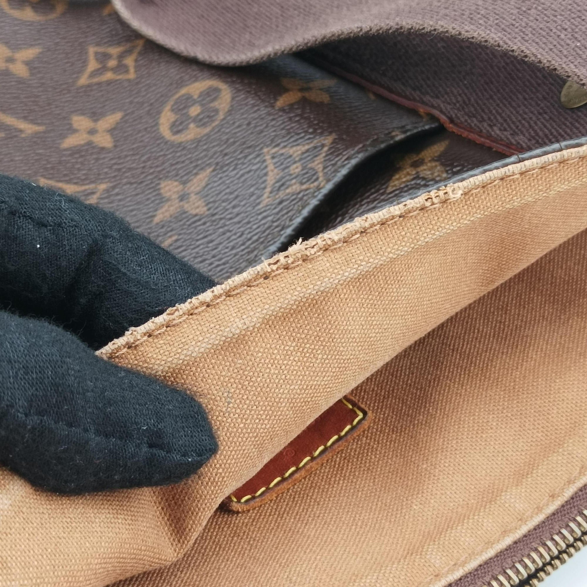 Pre-owned Louis Vuitton Cabas Beaubourg brown Monogram Canvas M53013 shoulderbag | stylenewstar