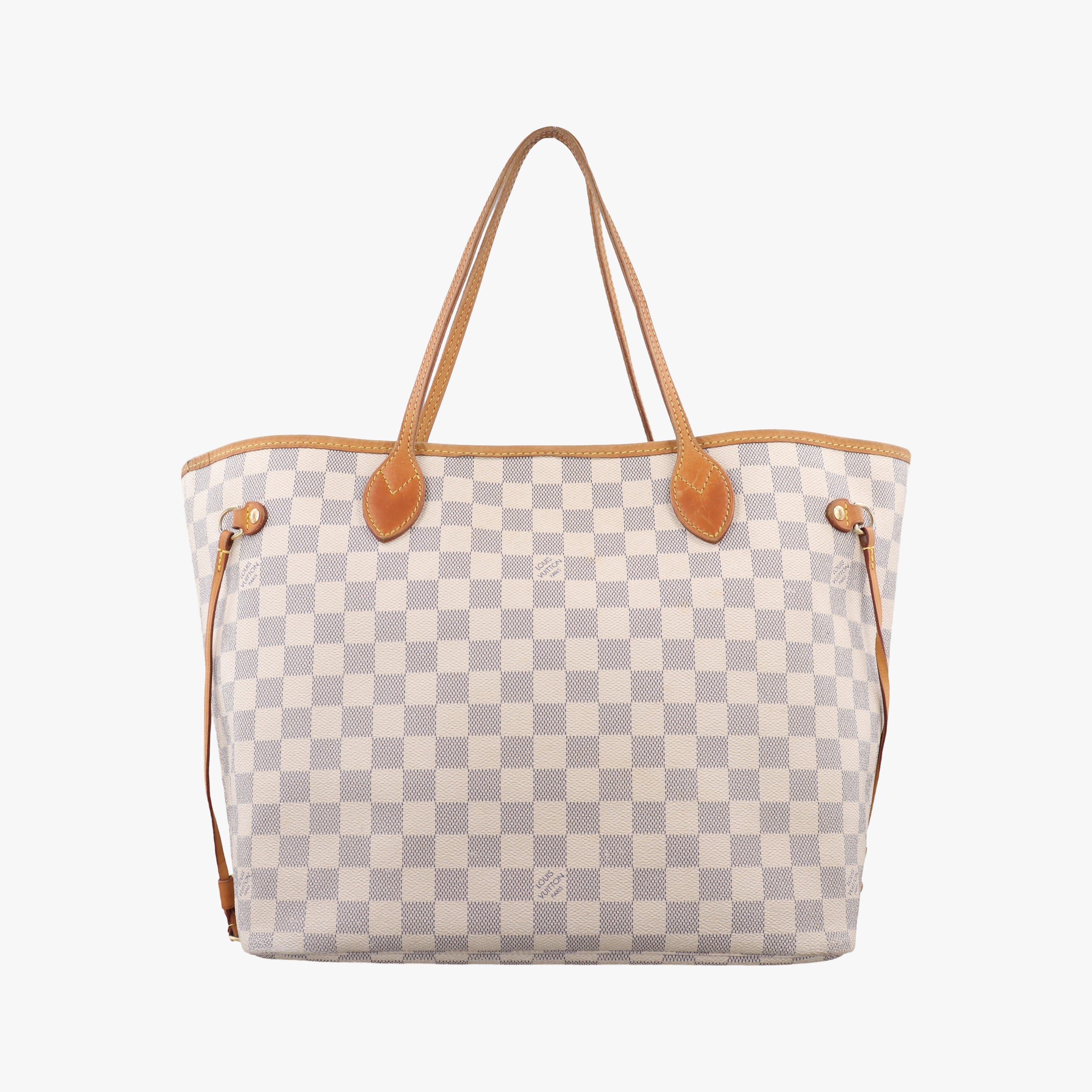 Secondhand Louis Vuitton NEVERFULL MM AZUR Damier Canvas N51107 shoulderbag | stylenewstar