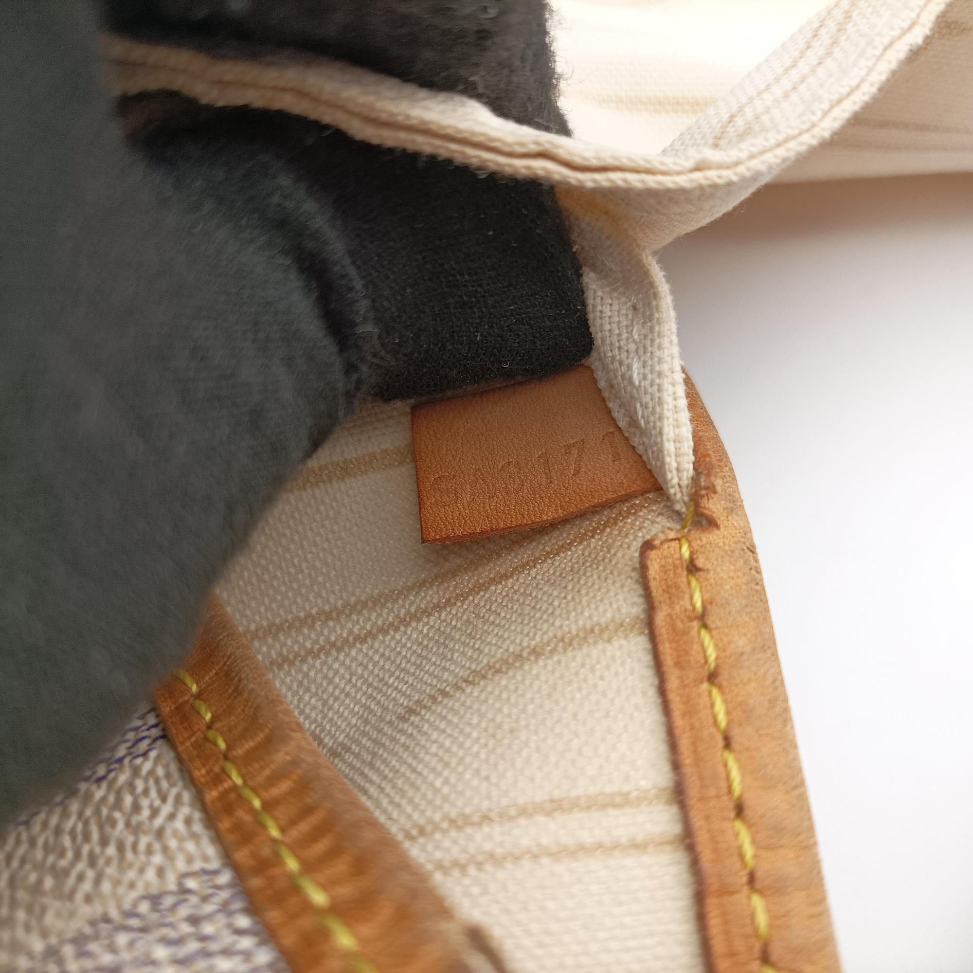 Secondhand Louis Vuitton NEVERFULL MM AZUR Damier Canvas N51107 shoulderbag | stylenewstar