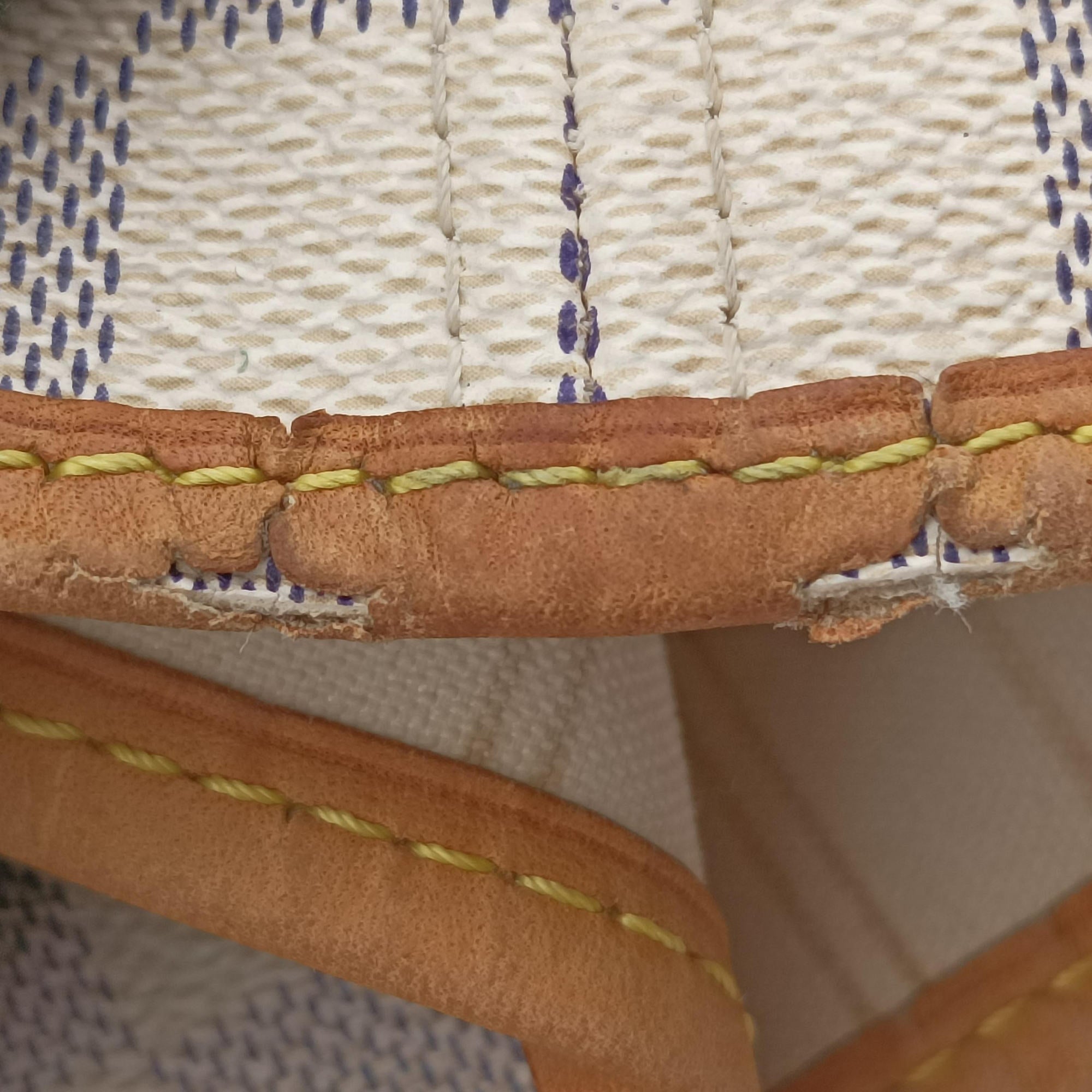 Secondhand Louis Vuitton NEVERFULL MM AZUR Damier Canvas N51107 shoulderbag | stylenewstar