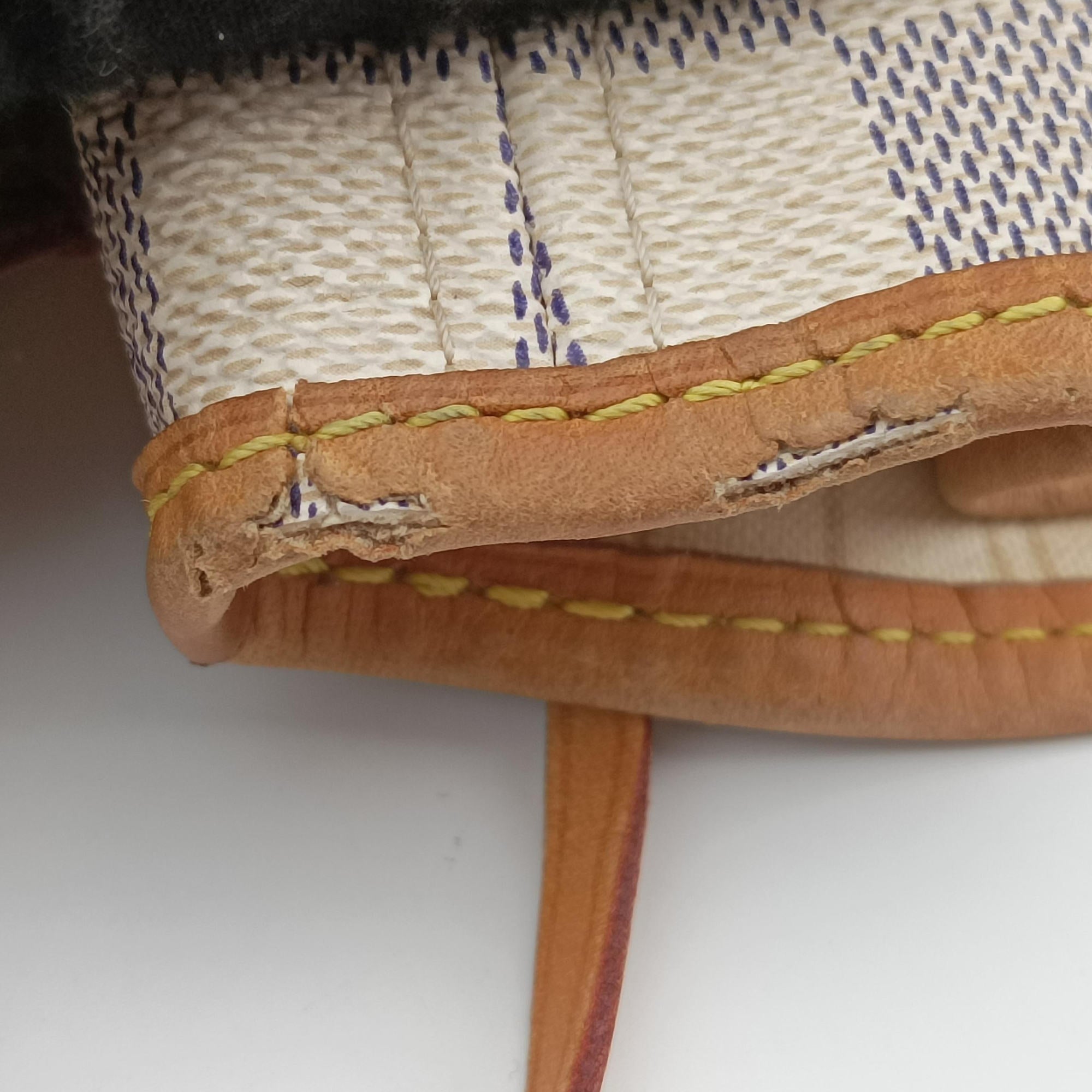 Secondhand Louis Vuitton NEVERFULL MM AZUR Damier Canvas N51107 shoulderbag | stylenewstar