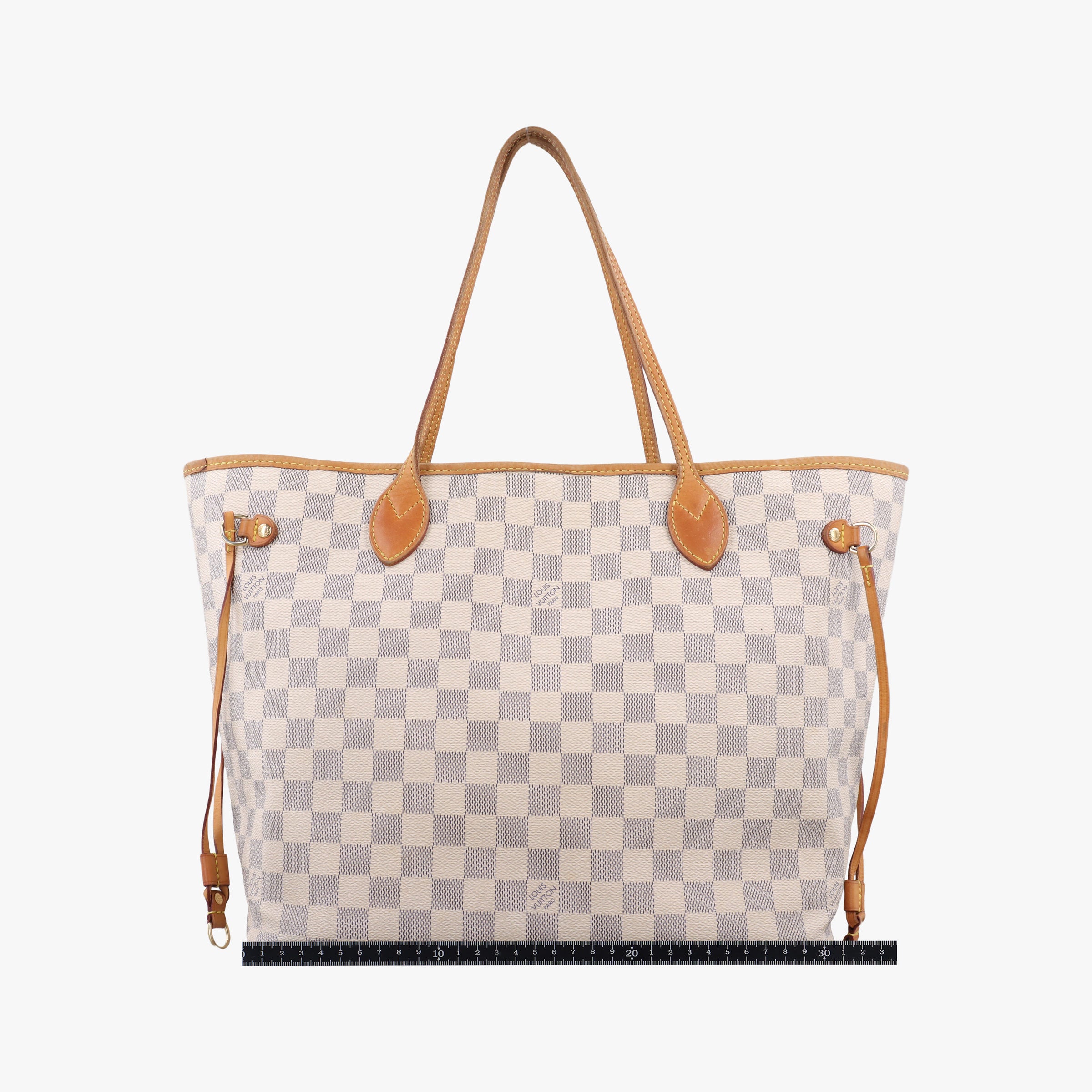 Secondhand Louis Vuitton NEVERFULL MM AZUR Damier Canvas N51107 shoulderbag | stylenewstar