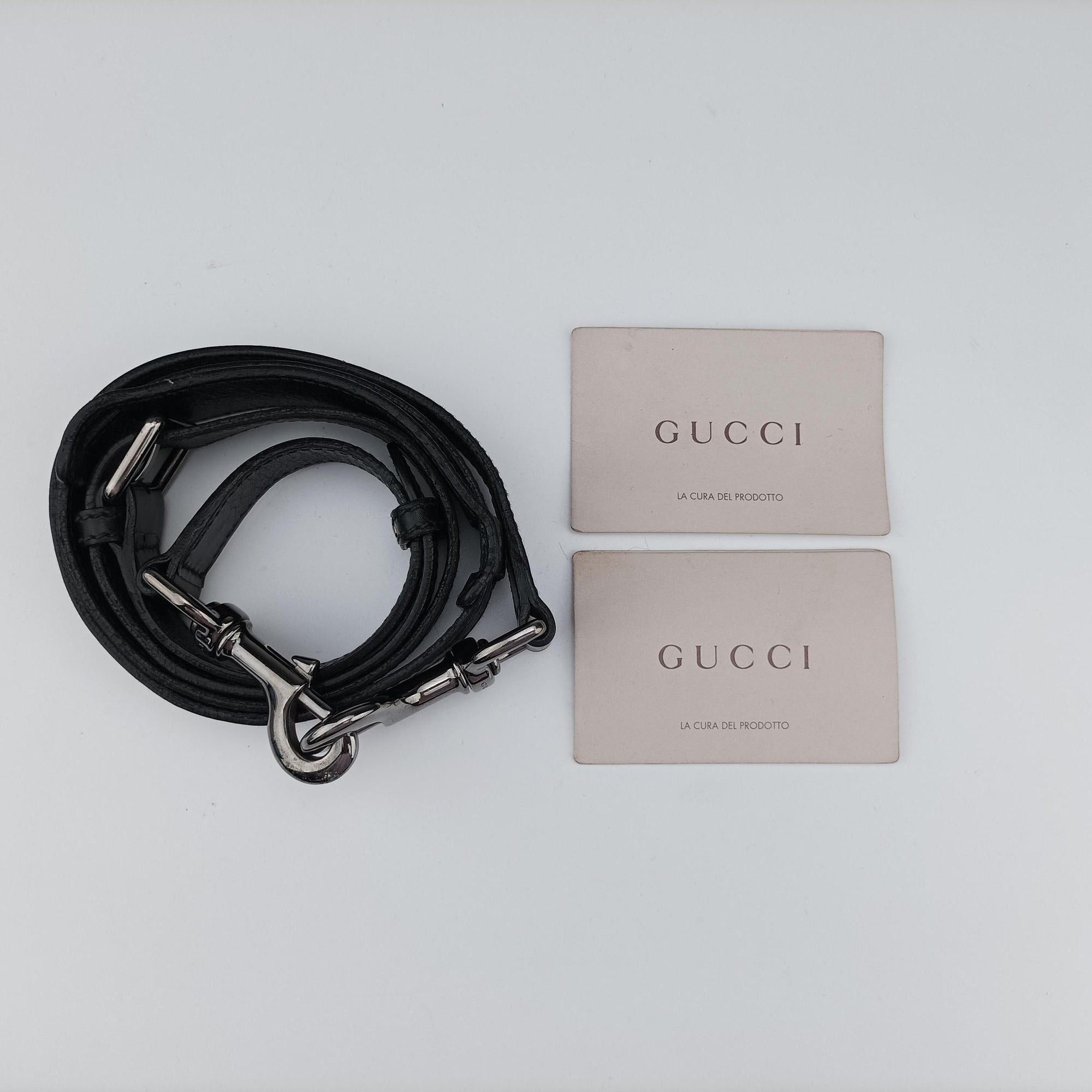 Pre-owned Gucci GG Imprime Briefcase Black PVC coated canvas×Leather 208463 shoulderbag | stylenewstar