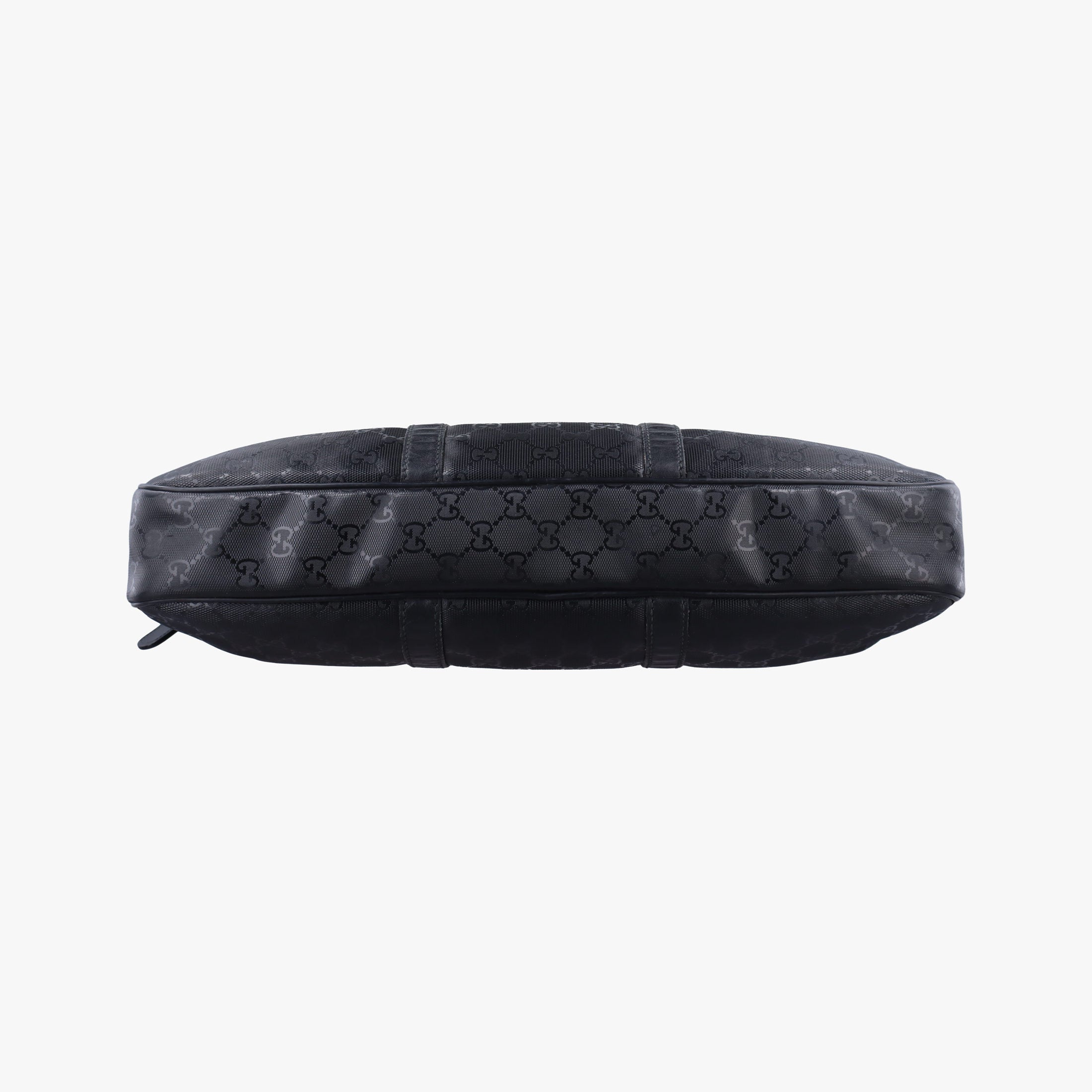 Pre-owned Gucci GG Imprime Briefcase Black PVC coated canvas×Leather 208463 shoulderbag | stylenewstar