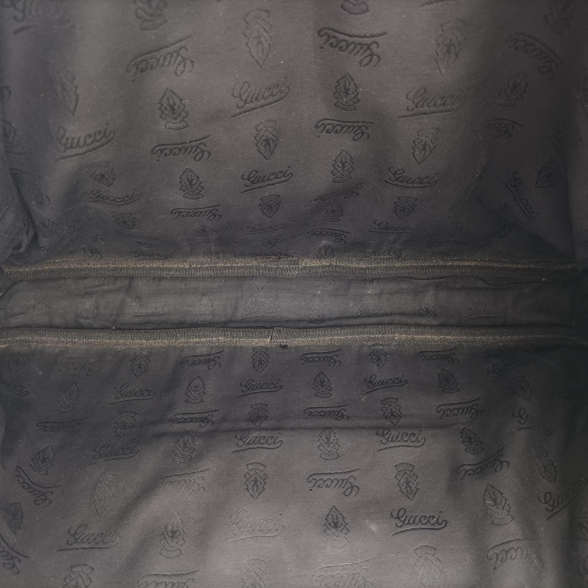 Pre-owned Gucci GG Imprime Briefcase Black PVC coated canvas×Leather 208463 shoulderbag | stylenewstar