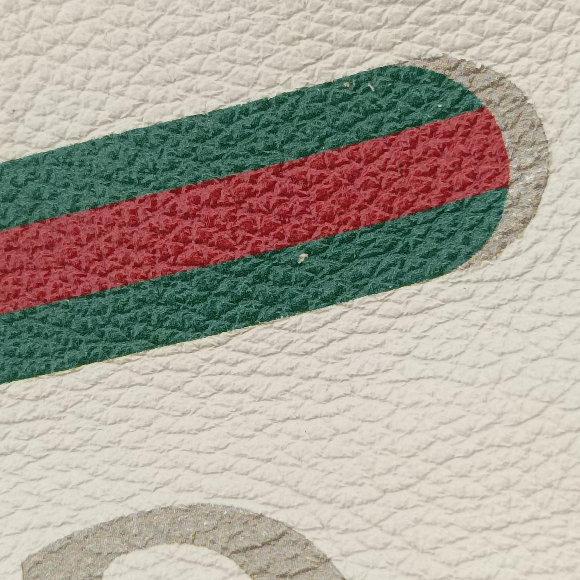 Pre-owned Gucci GUCCI Print White Leather 547834 backpack/rucksack | stylenewstar