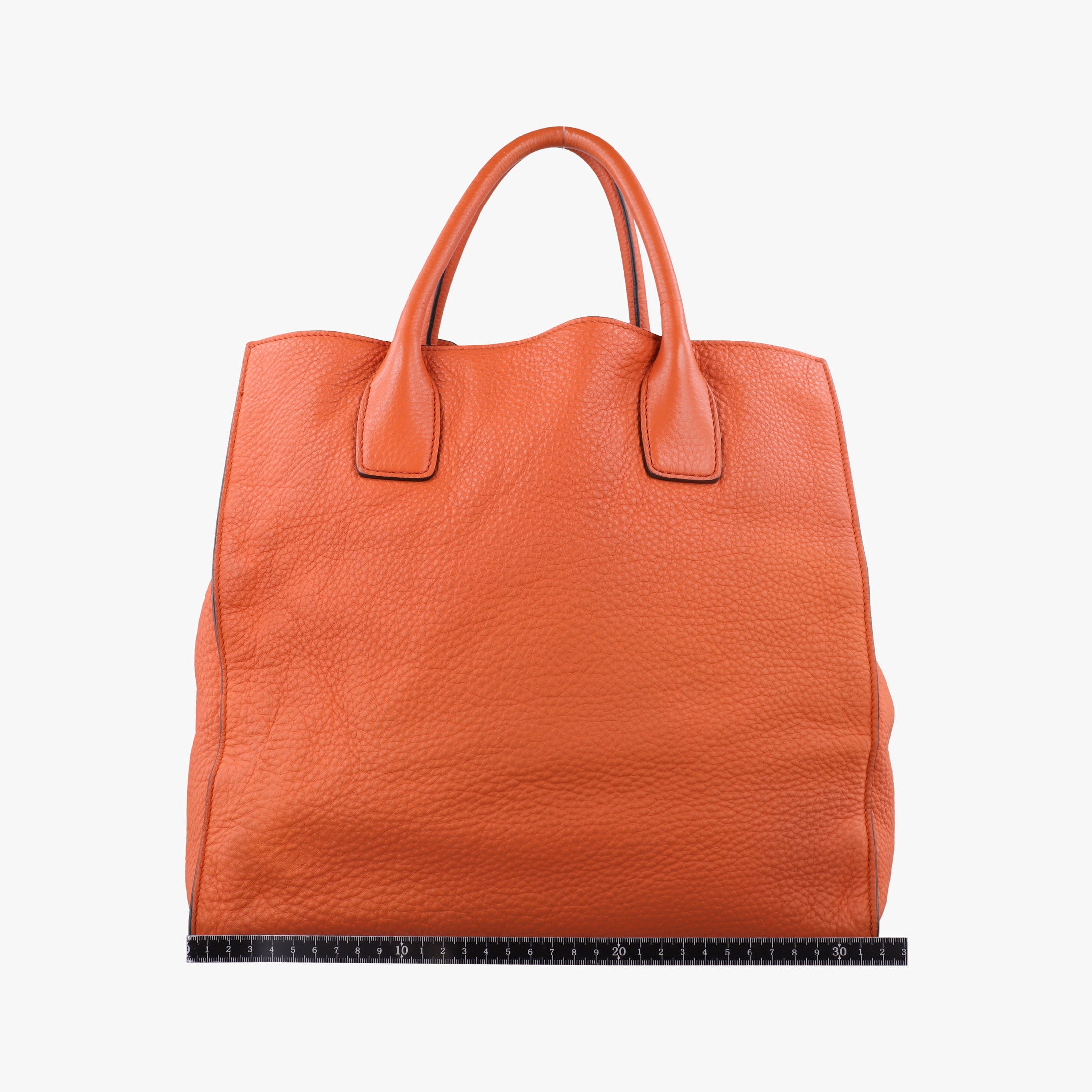 Vintage Prada Vitello Dino Orange Leather BN2671 shoulderbag | stylenewstar