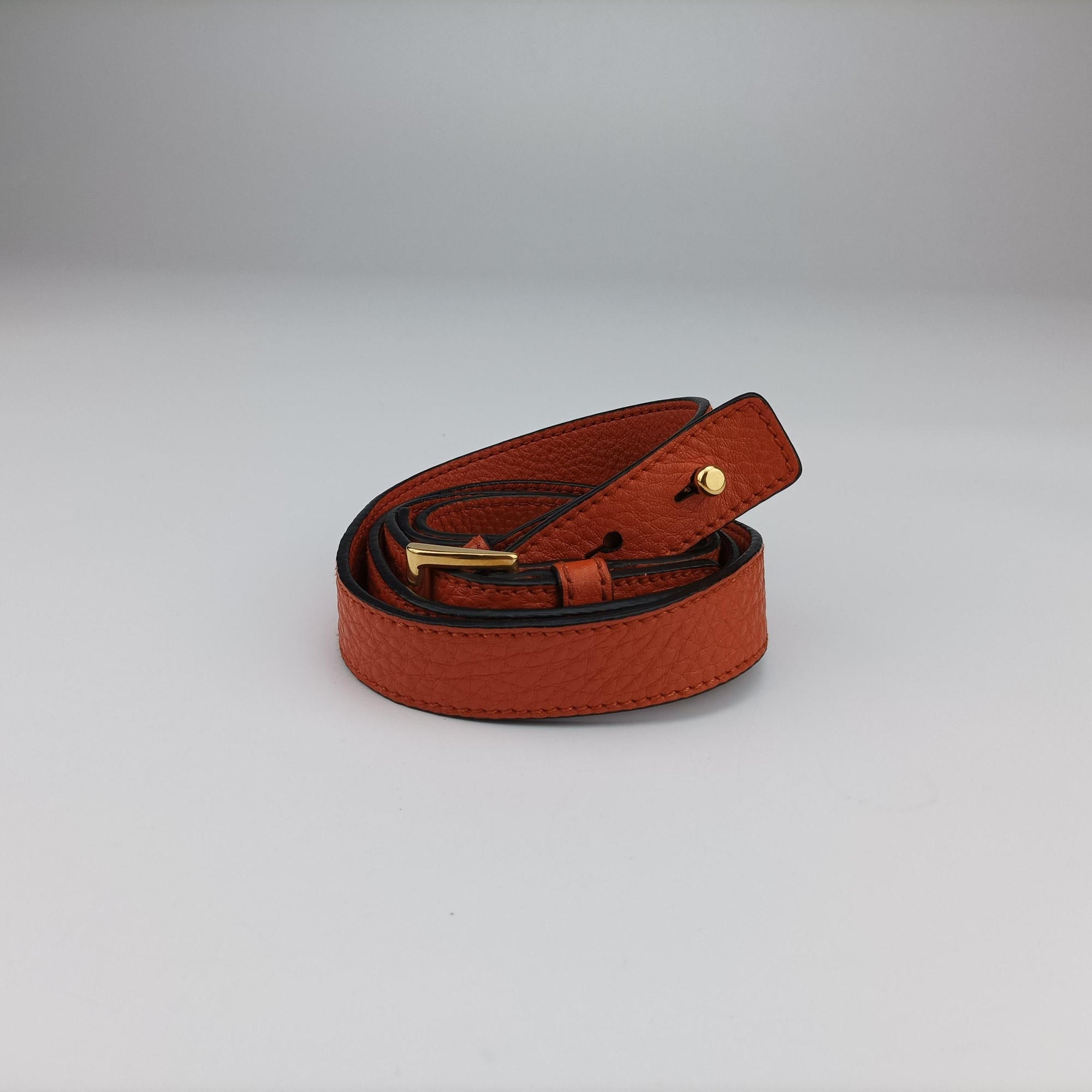 Vintage Prada Vitello Dino Orange Leather BN2671 shoulderbag | stylenewstar