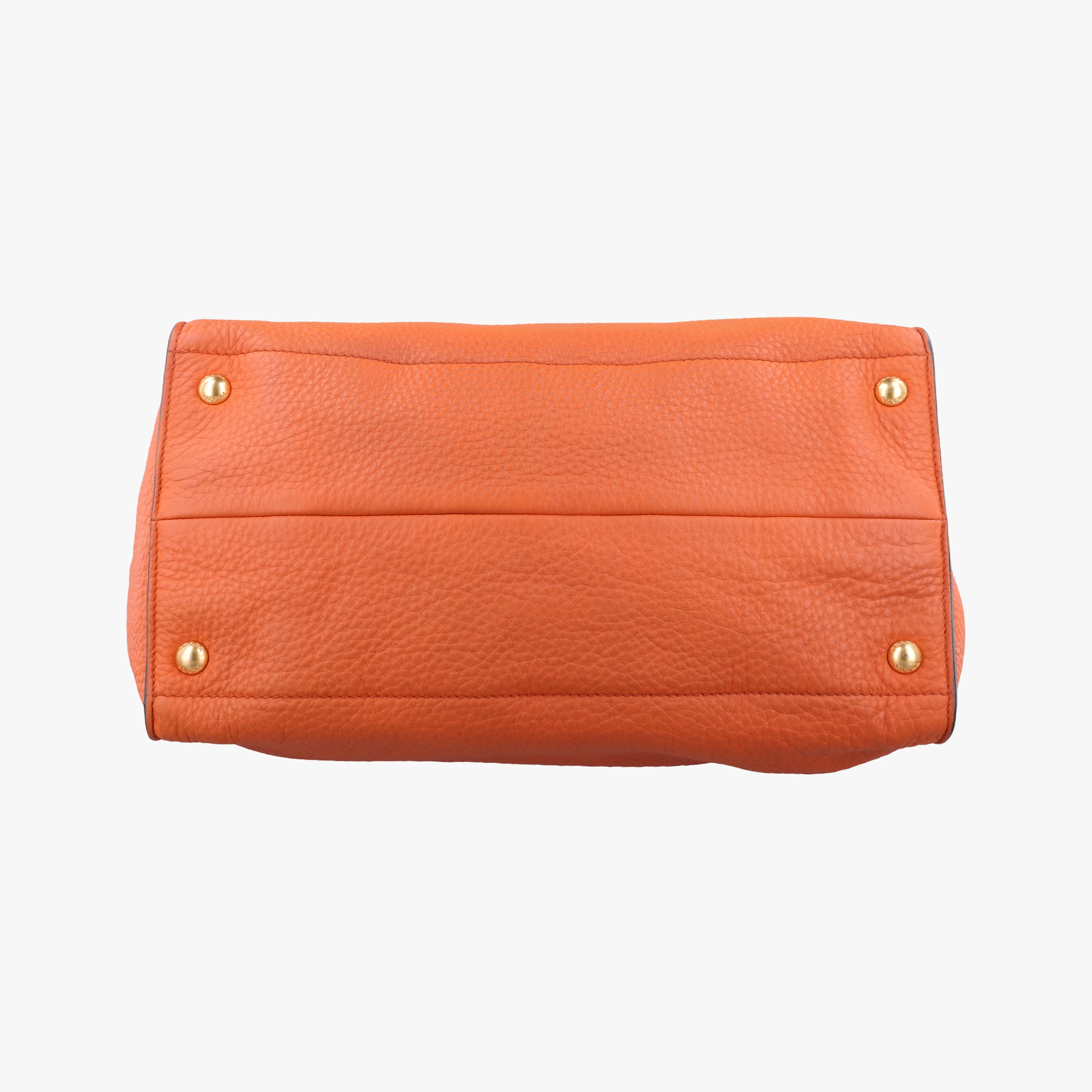 Vintage Prada Vitello Dino Orange Leather BN2671 shoulderbag | stylenewstar