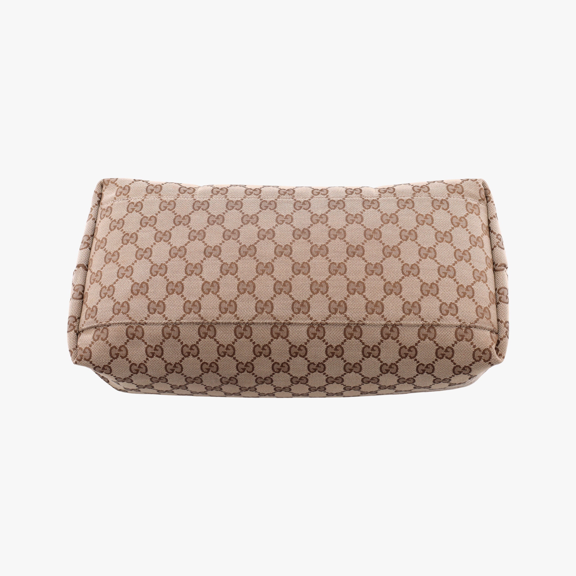 Pre-owned Gucci GG Supreme Sherry Line Beige x Red x Green Canvas×Leather 155524 shoulderbag | stylenewstar