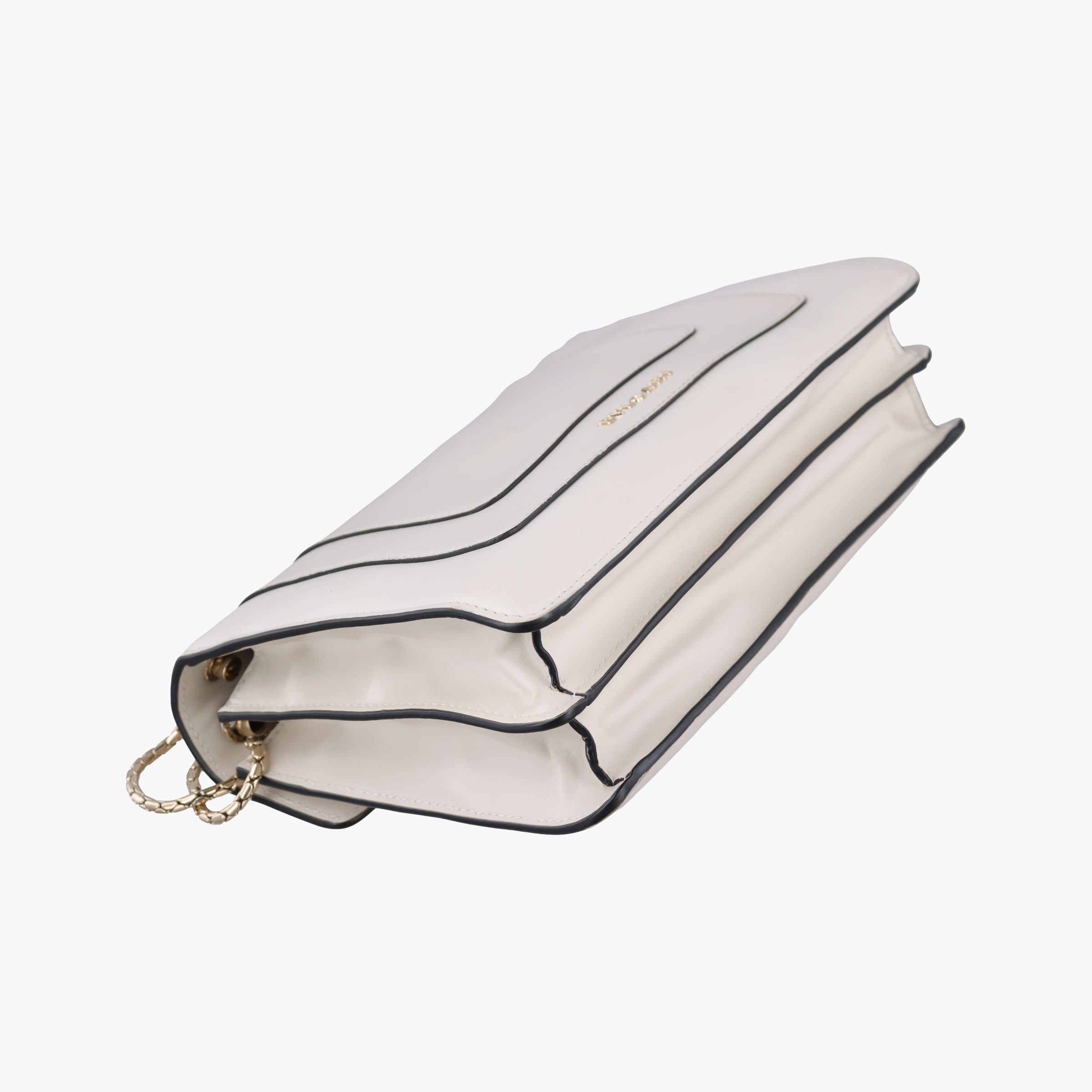 Pre-owned Bvlgari SERPENTI FOREVER White Leather  shoulderbag | stylenewstar
