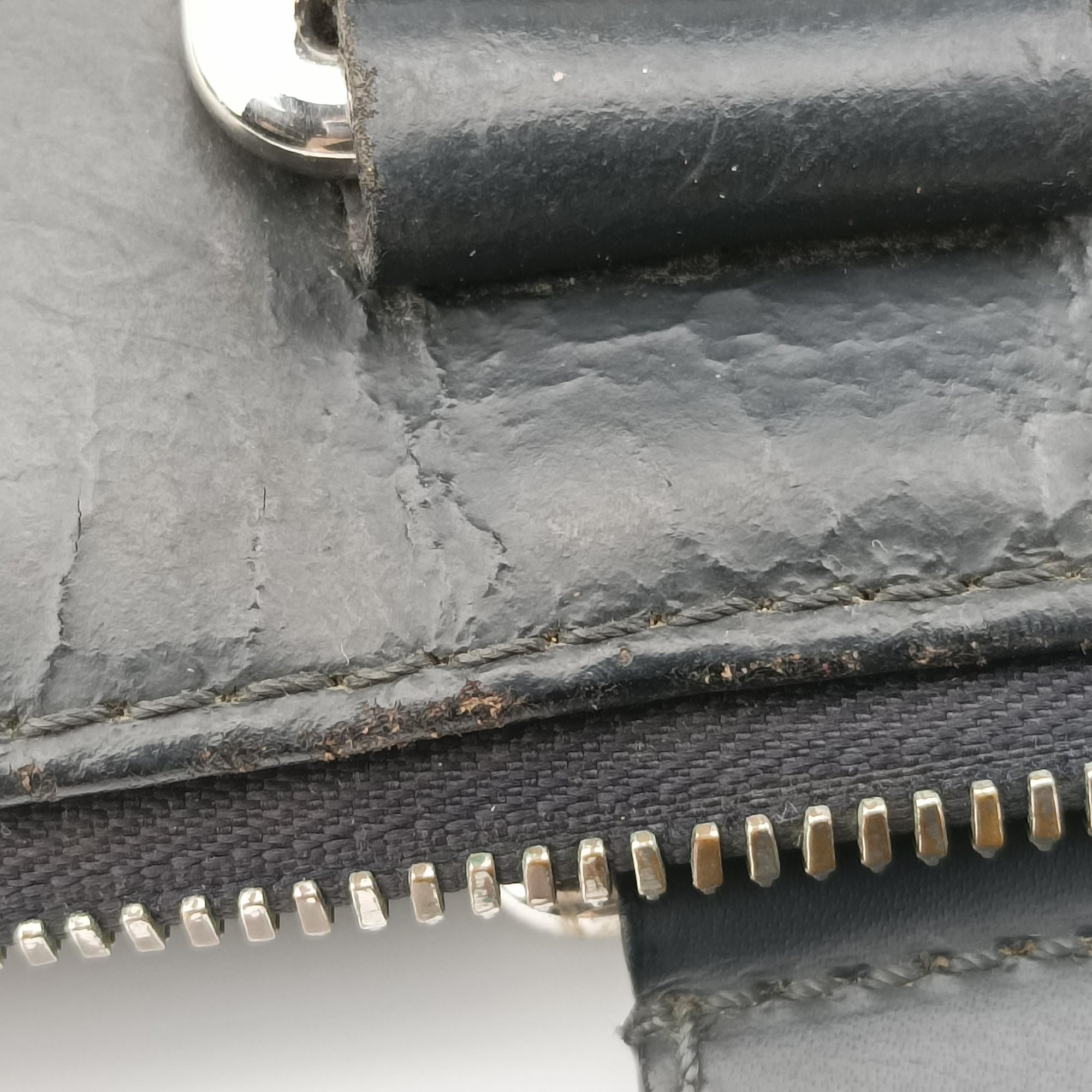 Vintage Louis Vuitton Porte-Documents Jour Black×Navy Damier Cobalt N42241 handbag | stylenewstar
