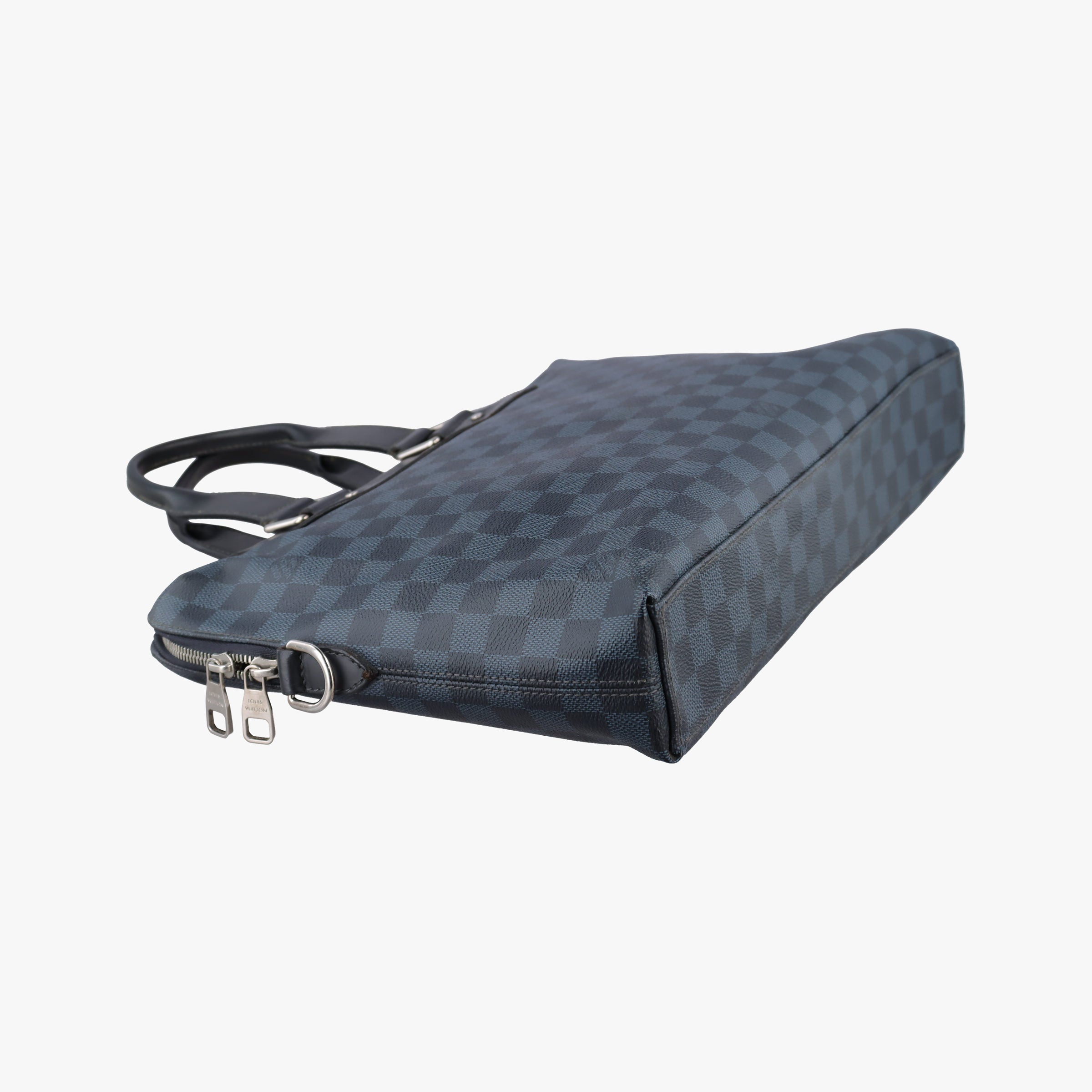 Vintage Louis Vuitton Porte-Documents Jour Black×Navy Damier Cobalt N42241 handbag | stylenewstar