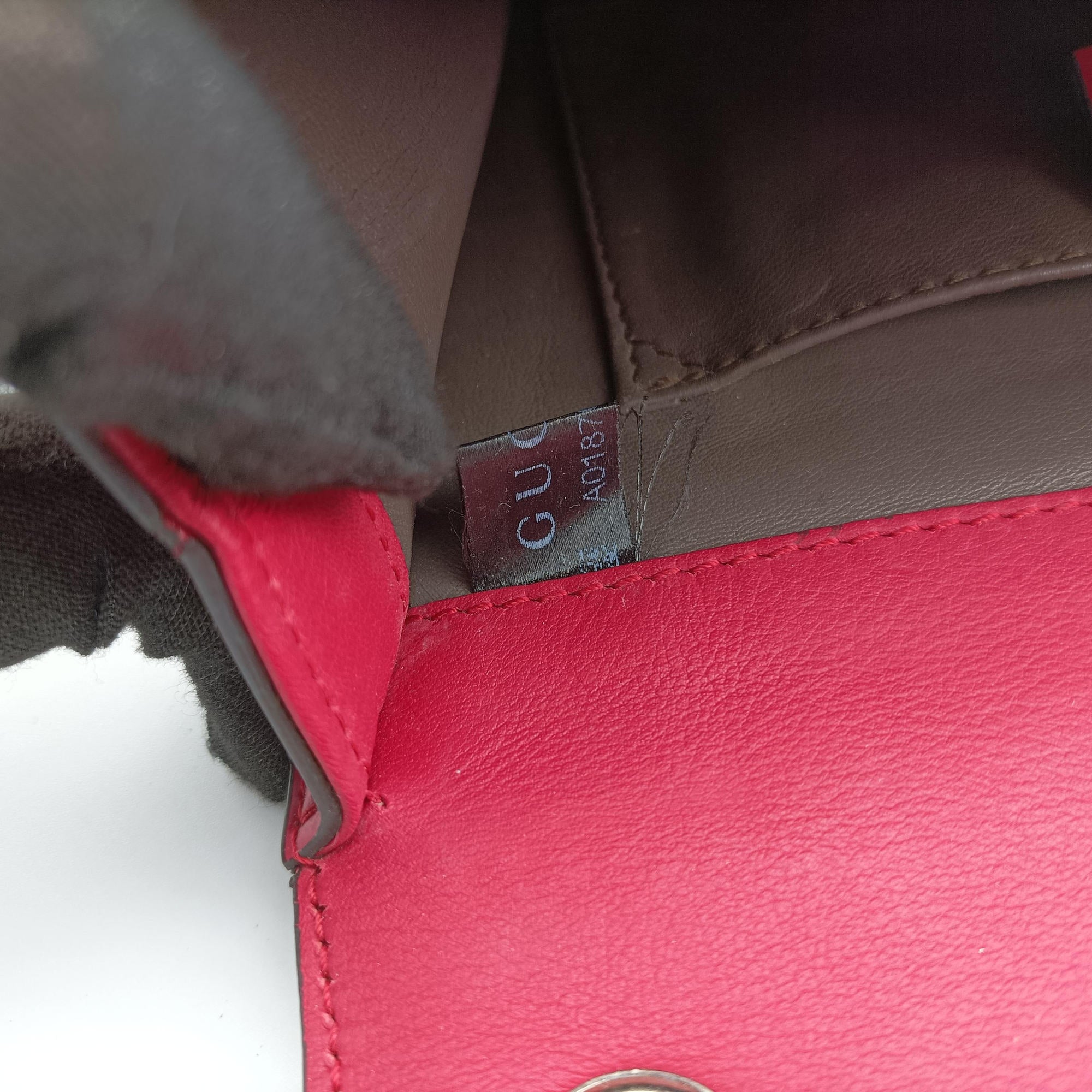 Pre-owned Gucci Interlocking G Rose Patent 387609 shoulderbag | stylenewstar