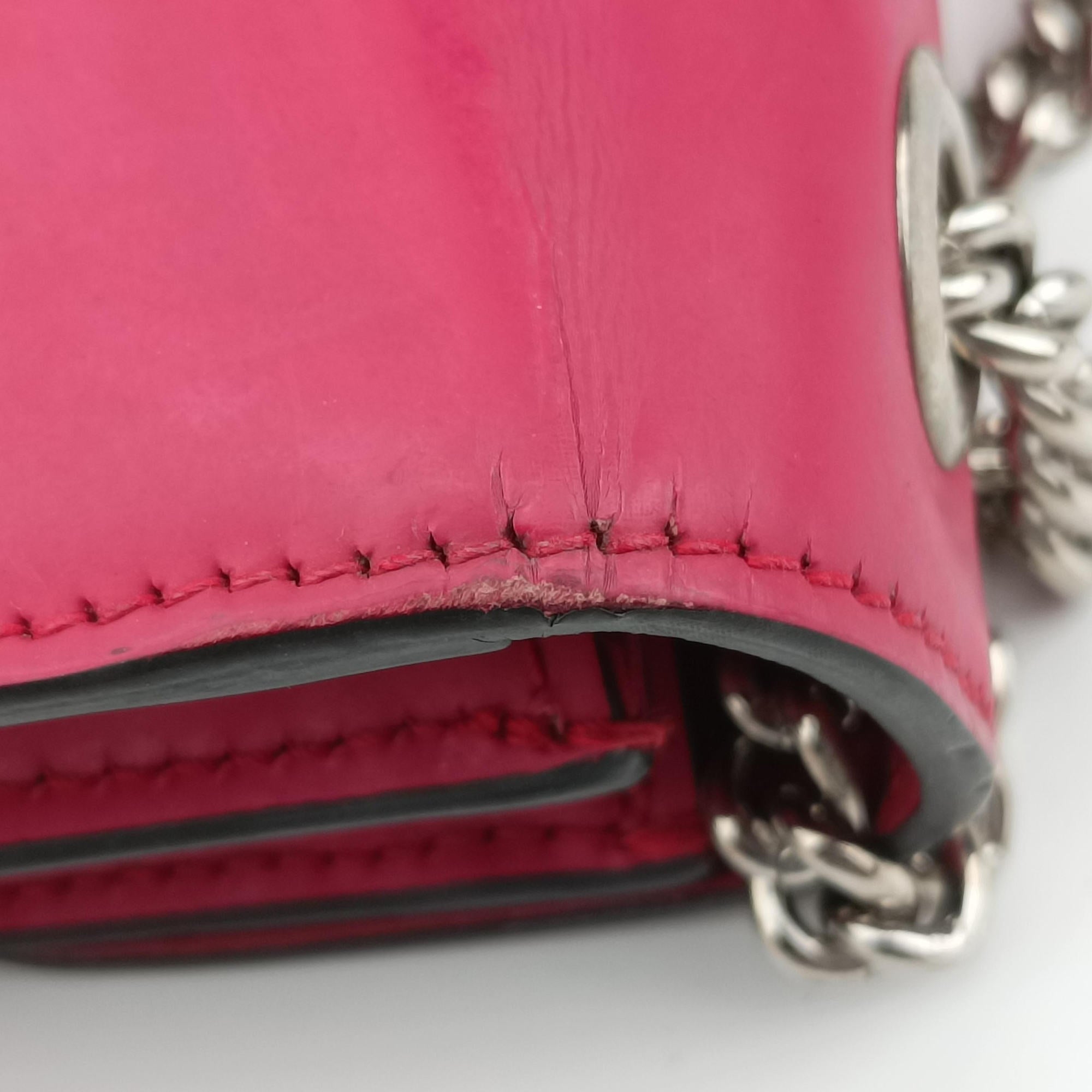 Pre-owned Gucci Interlocking G Rose Patent 387609 shoulderbag | stylenewstar