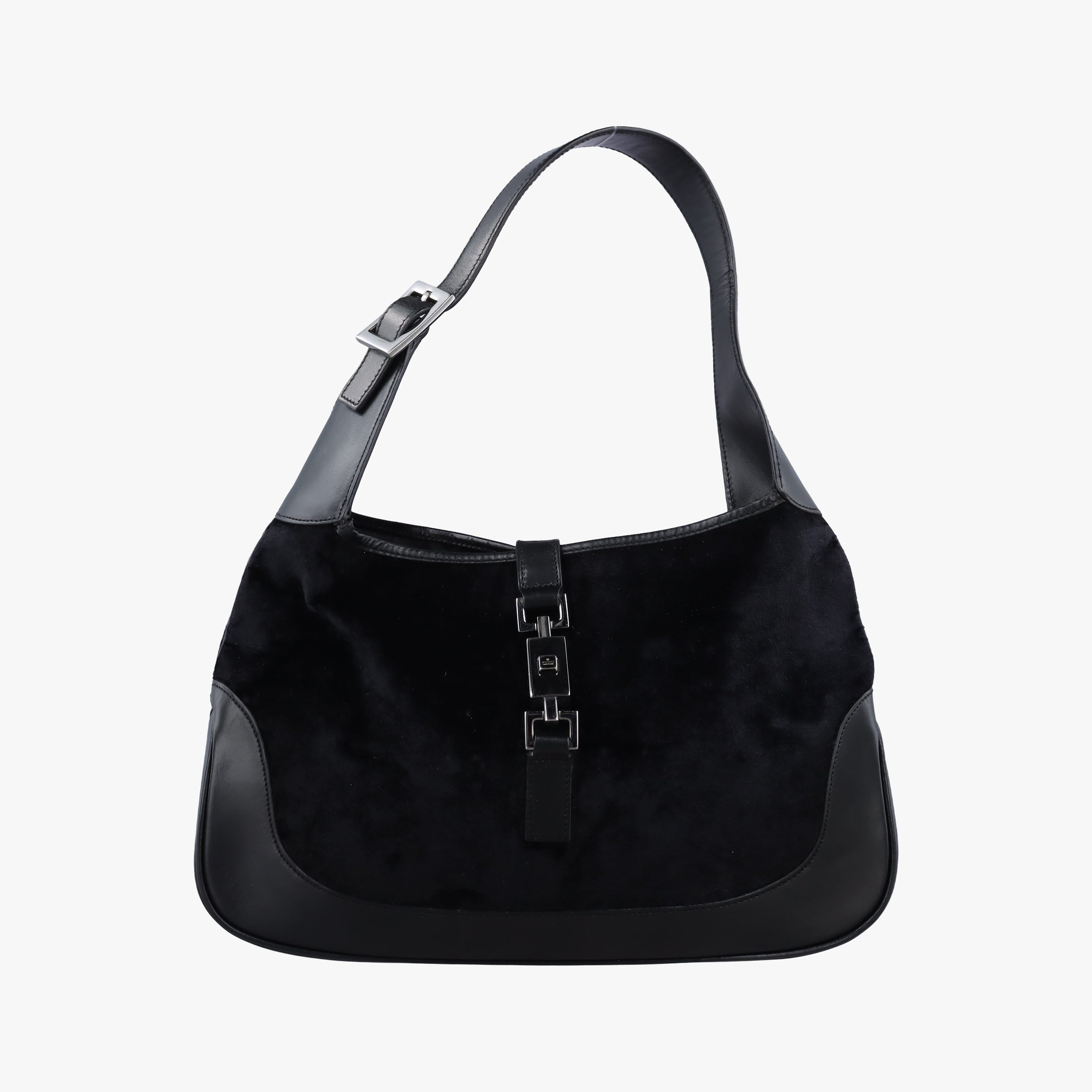 Vintage Gucci Jackie Black velour×leather 001.33 shoulderbag | stylenewstar