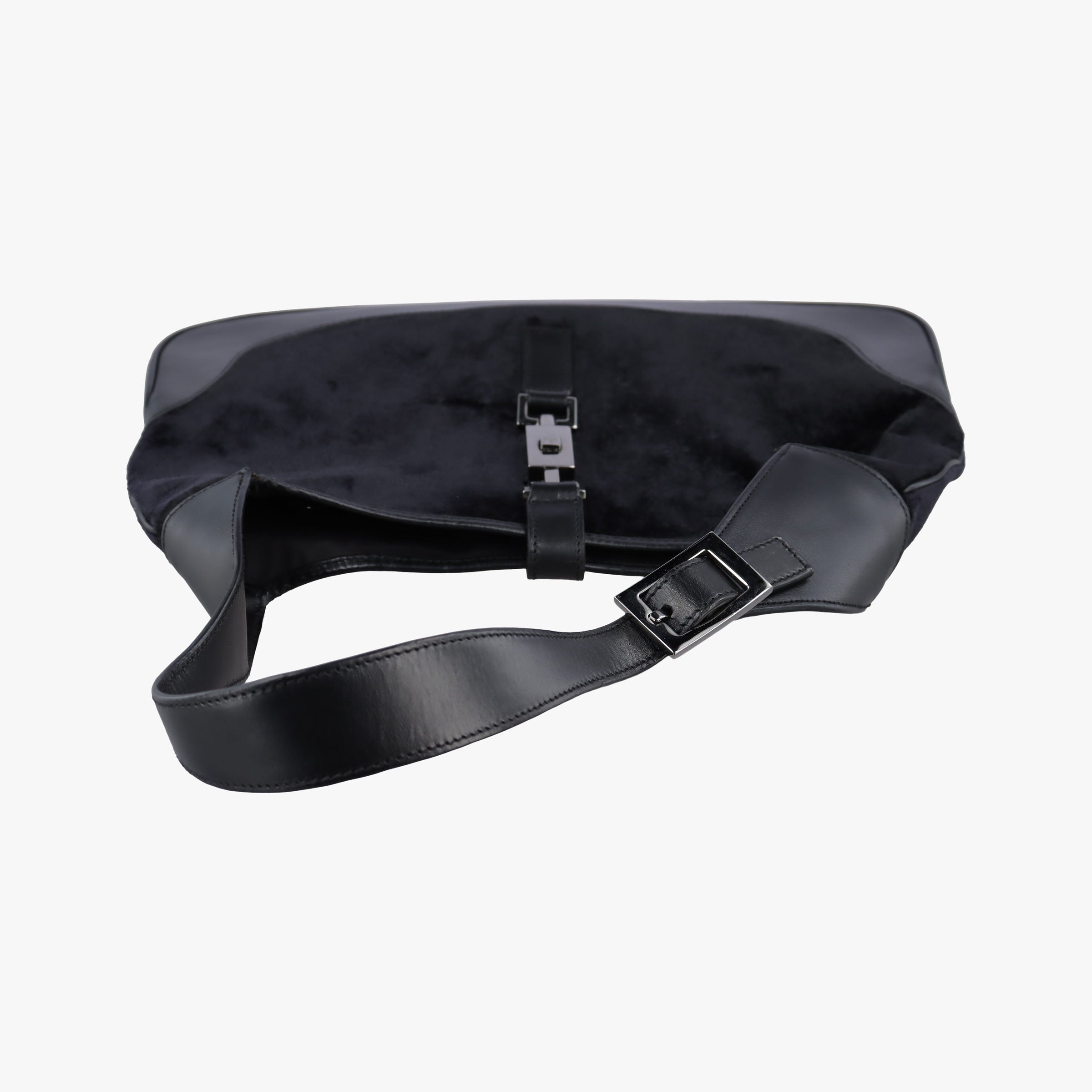 Vintage Gucci Jackie Black velour×leather 001.33 shoulderbag | stylenewstar