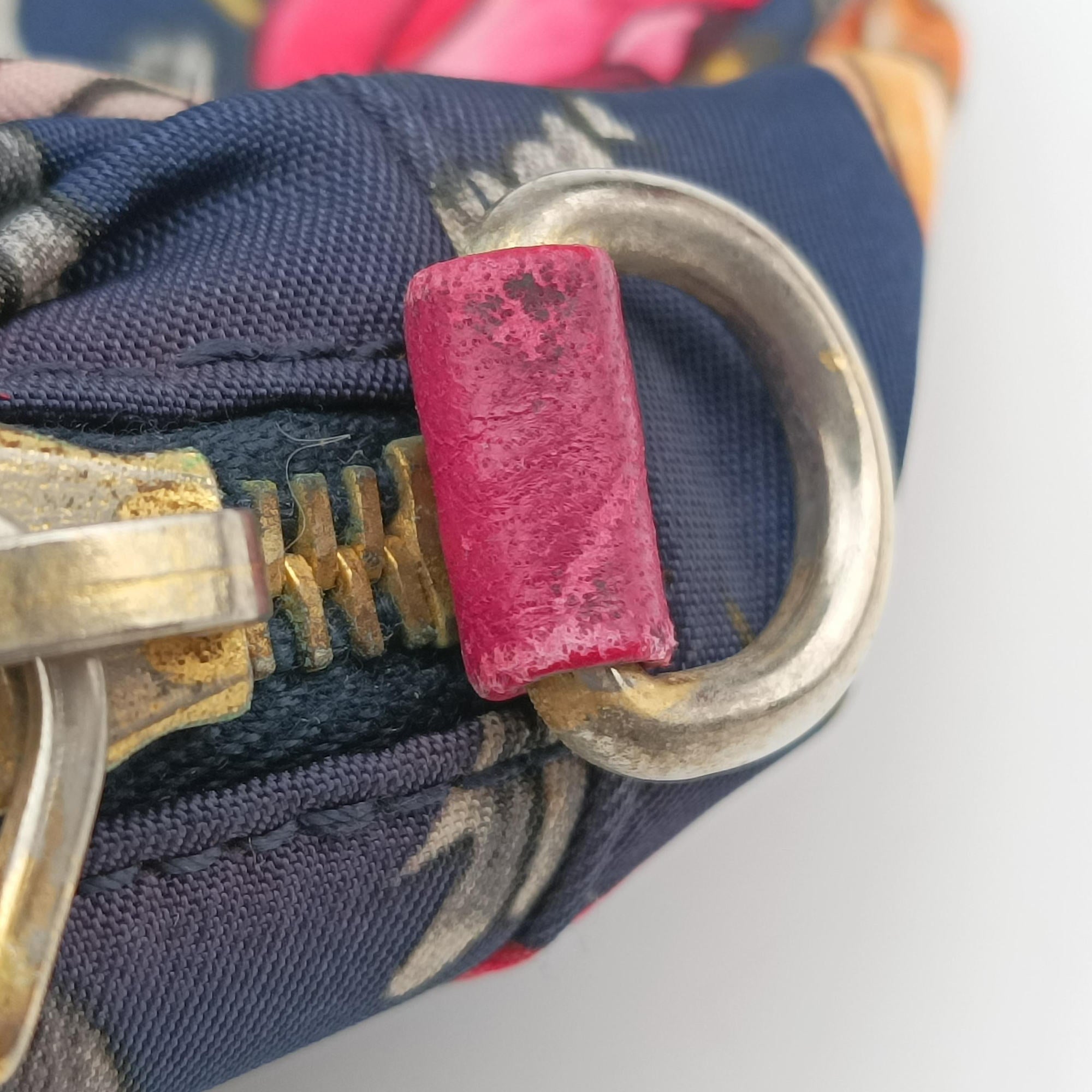 Pre-owned Prada Tessuto Fiocco Multicolour Nylon×Leather 1NF005 shoulderbag | stylenewstar
