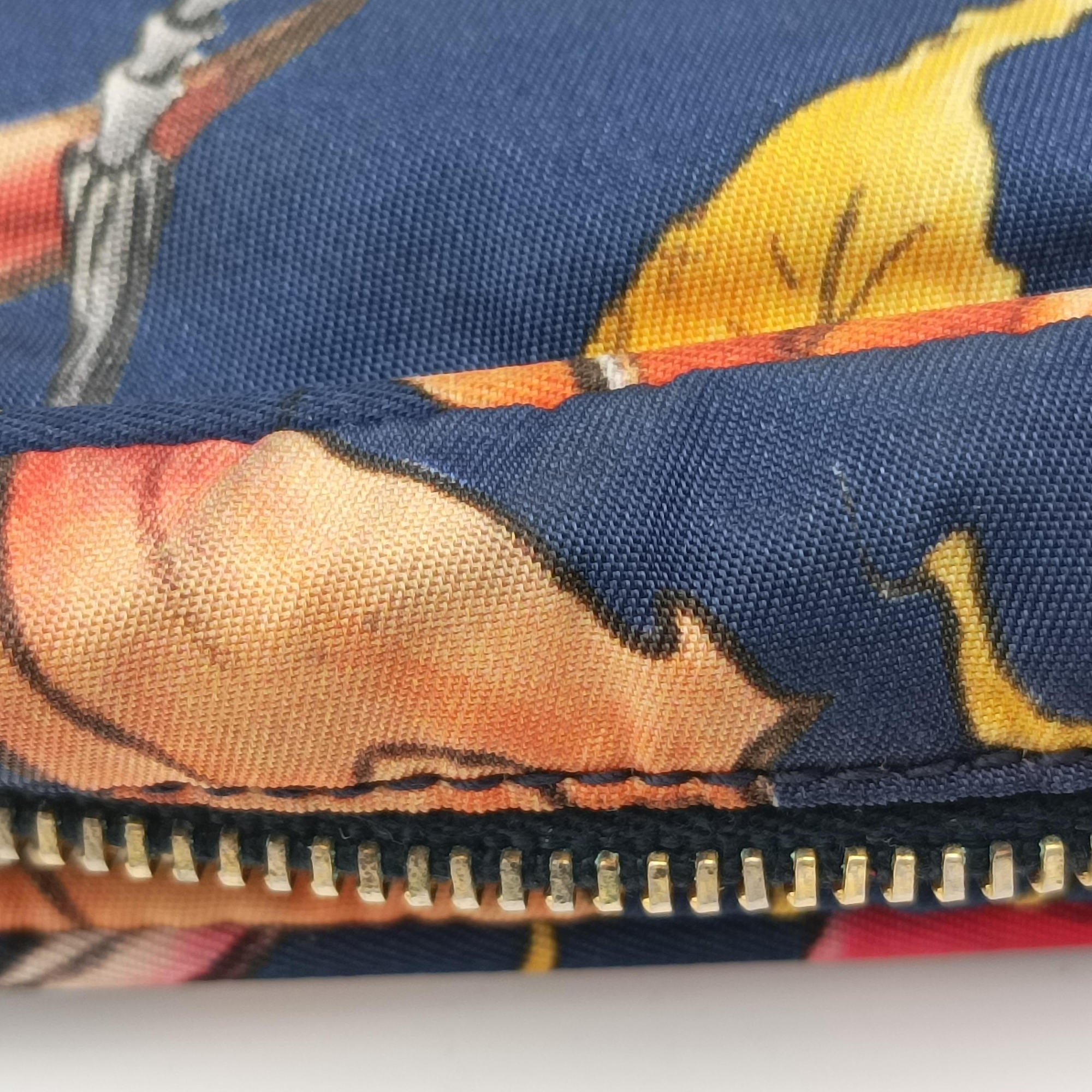 Pre-owned Prada Tessuto Fiocco Multicolour Nylon×Leather 1NF005 shoulderbag | stylenewstar